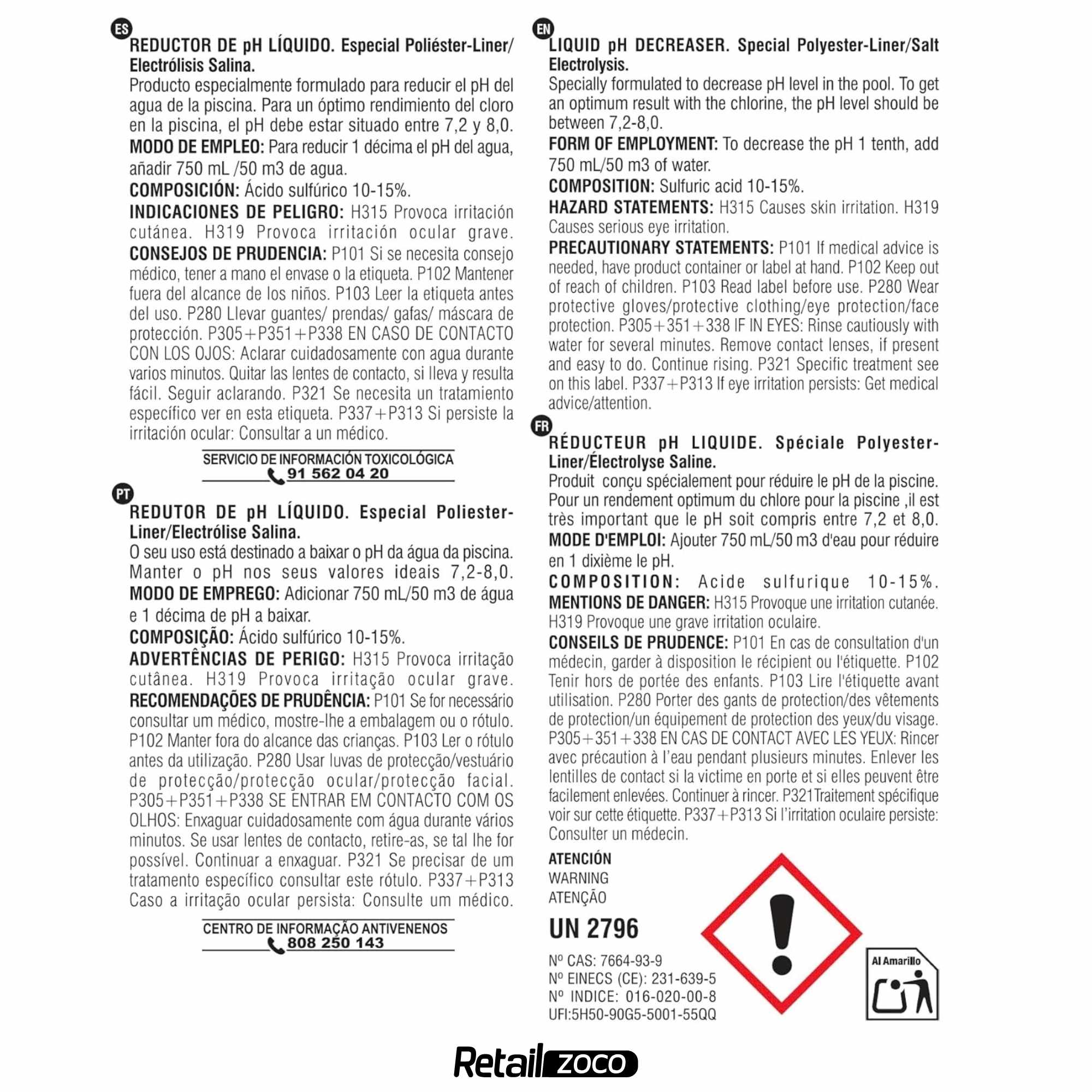 Reductor pH liquido 5 Litros - imagen 6