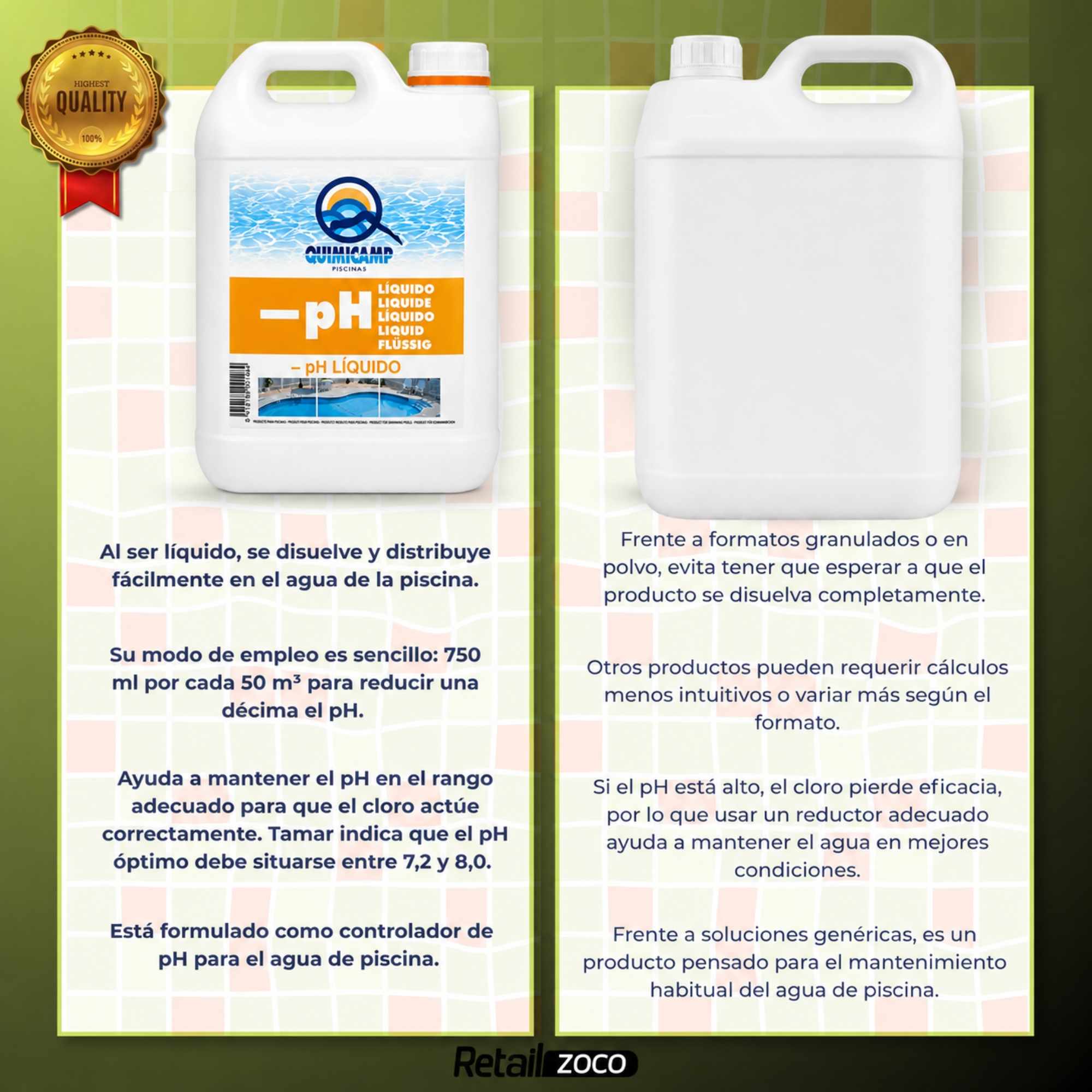 Reductor pH liquido 5 Litros - imagen 4