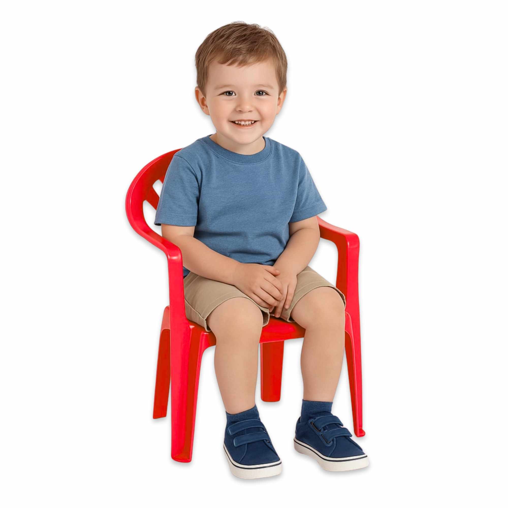 Silla infantil de plástico Rojo