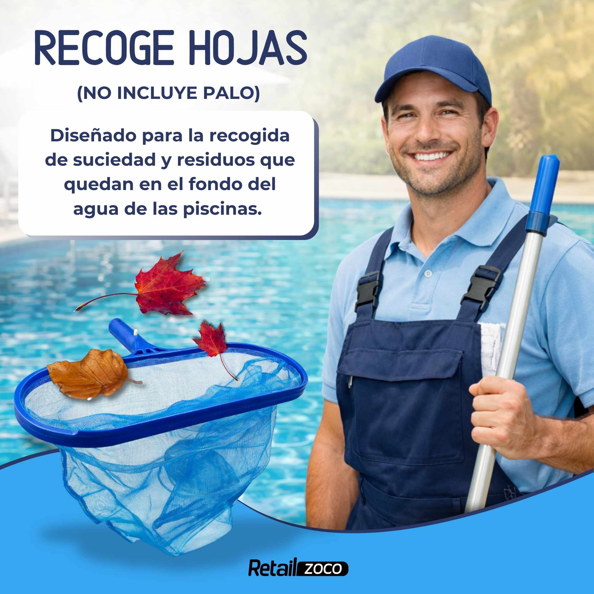 Recogehojas para Fondo Piscina - imagen 2