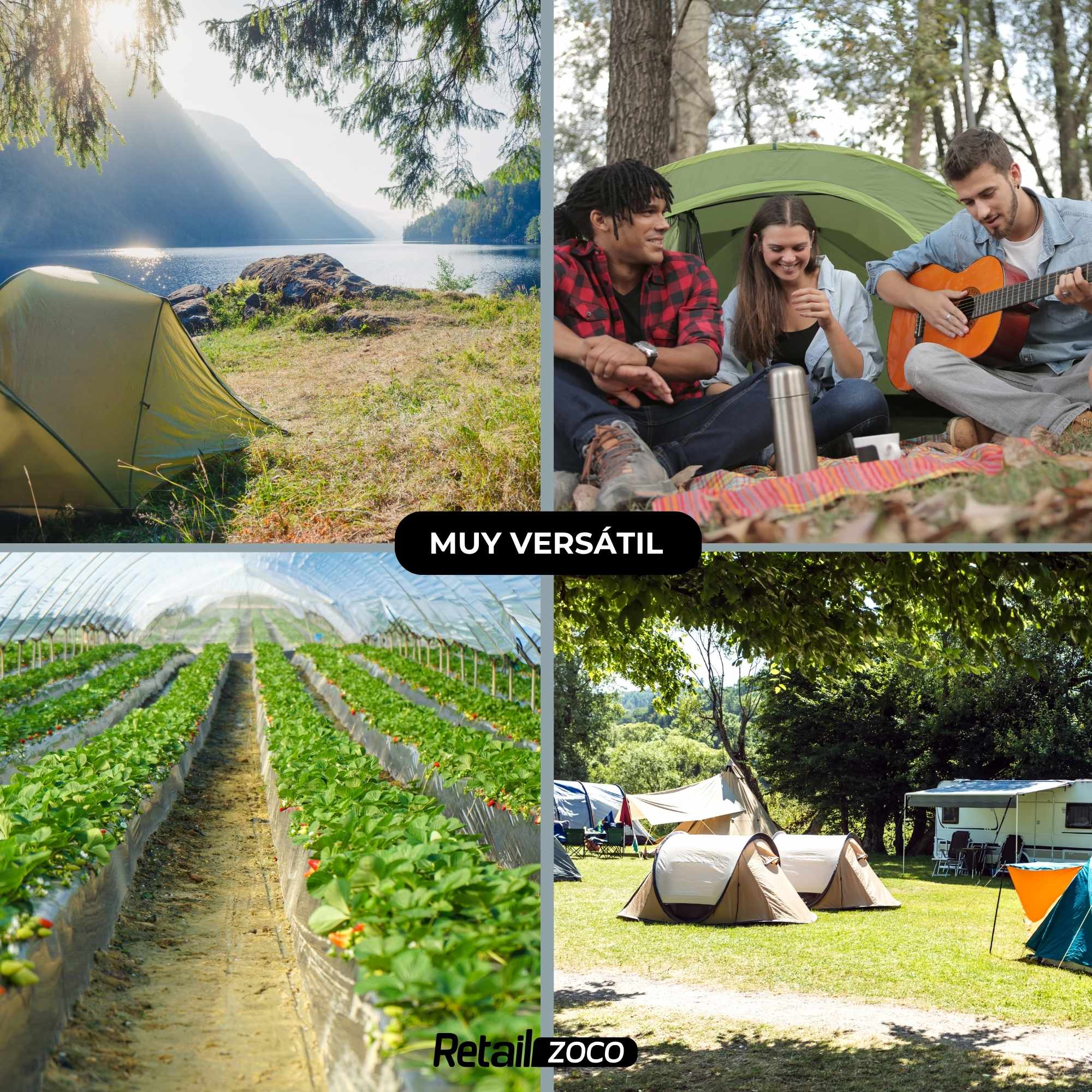 Piquetas Metálicas Camping Suelo Duro 15 cm pack de 10 uniades - imagen 5