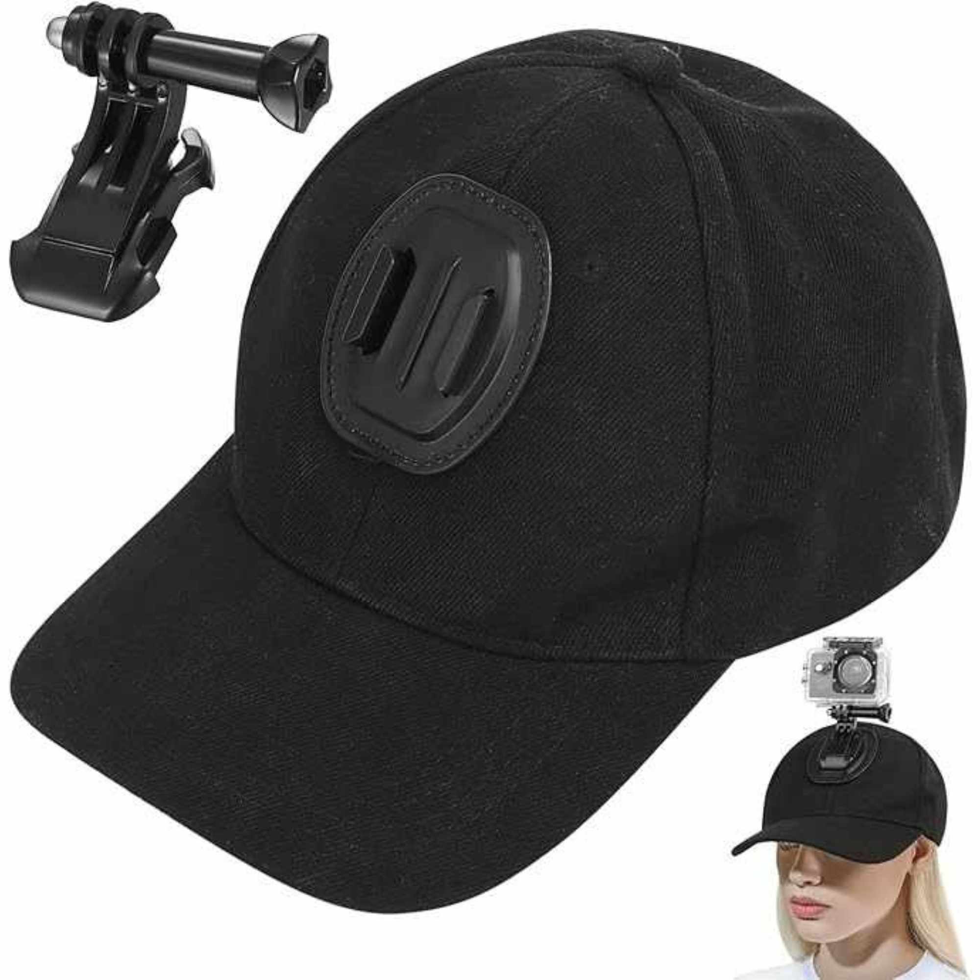 Gorra con soporte camara deportiva