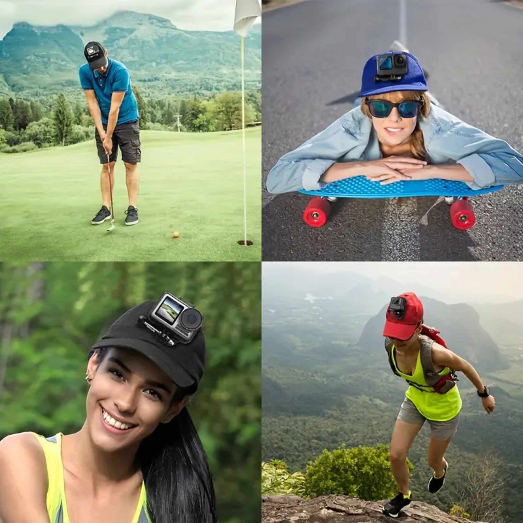 Gorra con soporte camara deportiva - imagen 2