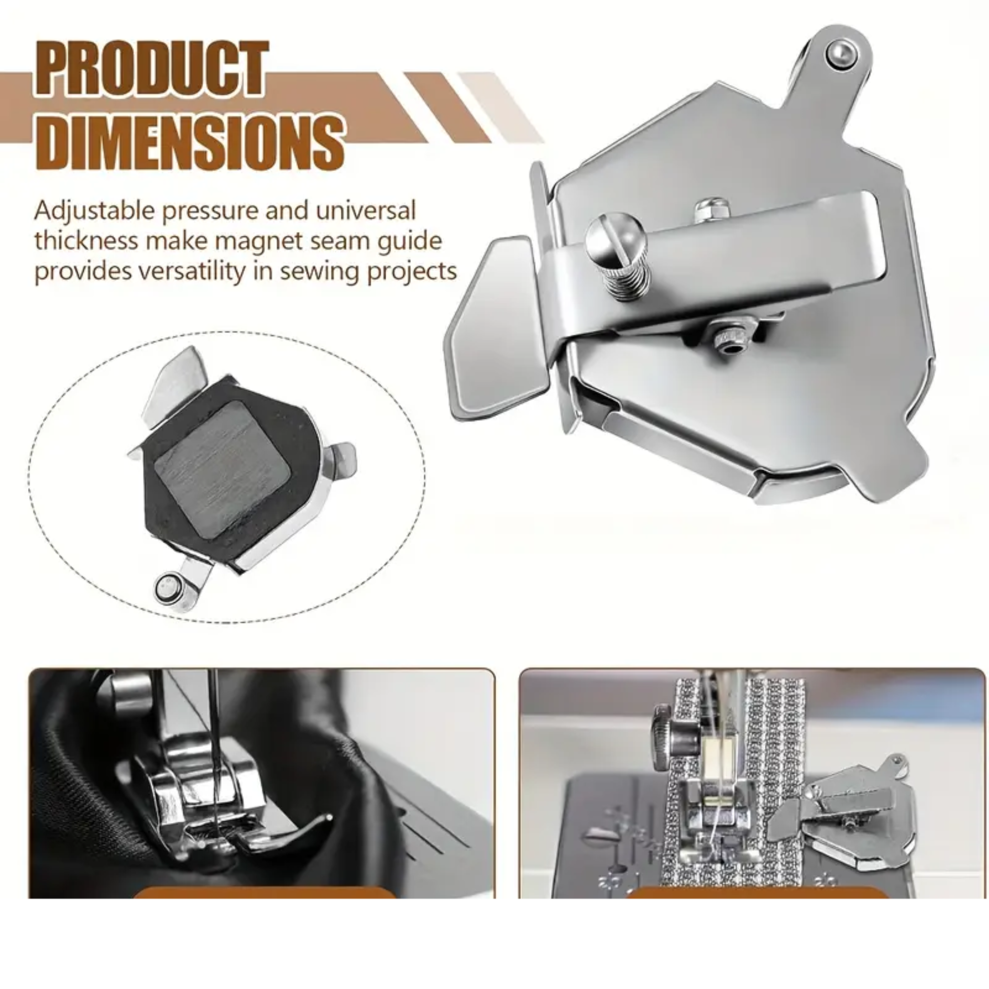 Guia de costura multifunción magnetica para maquina coser - imagen 5