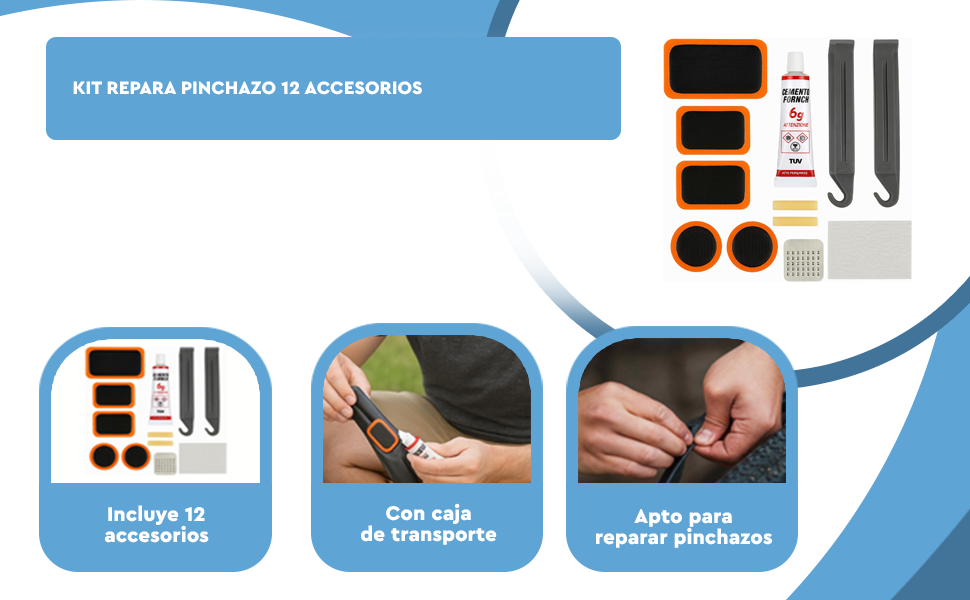 Banner - Kit Repara pinchazo 12 piezas