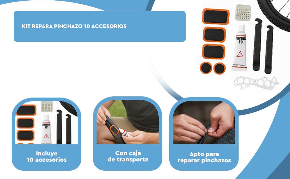 Banner - Kit Repara pinchazo 10 piezas