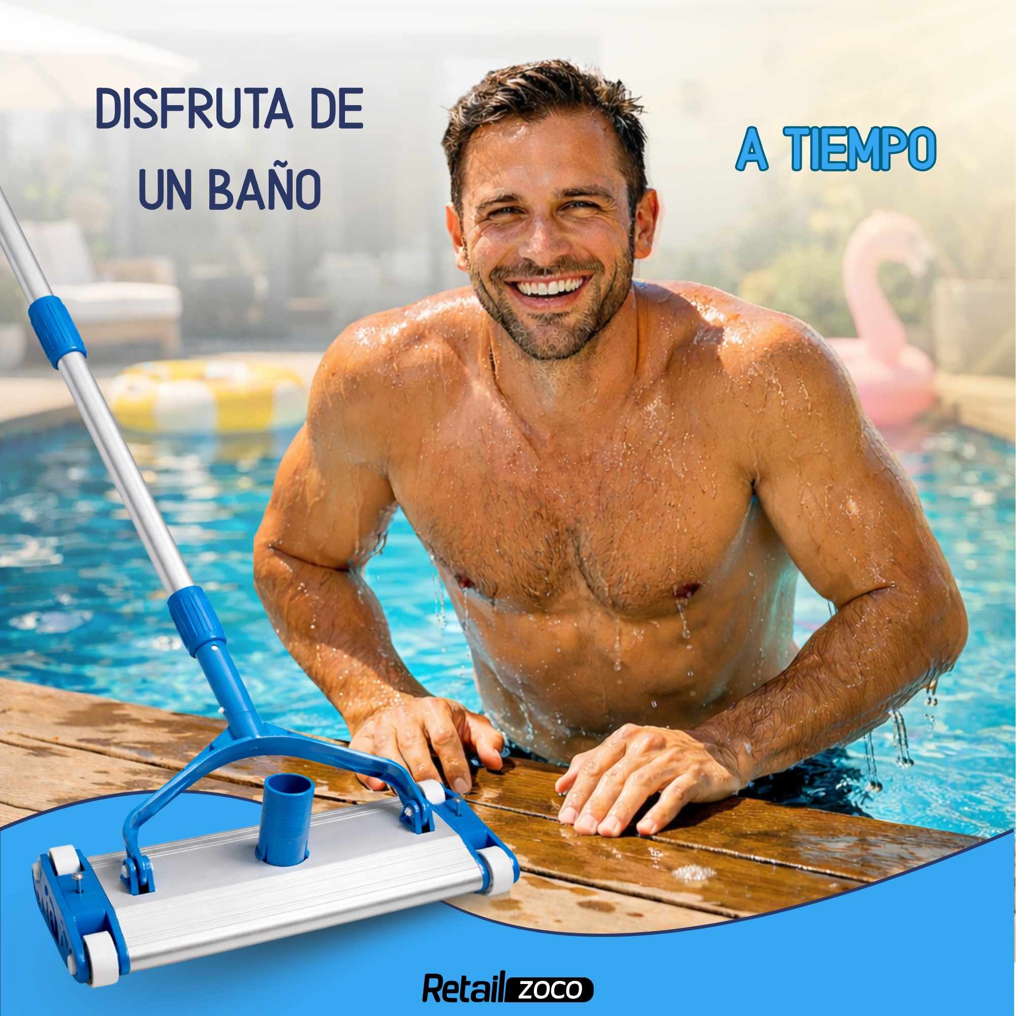 Limpiafondos de aluminio 35 cm Clip - imagen 6