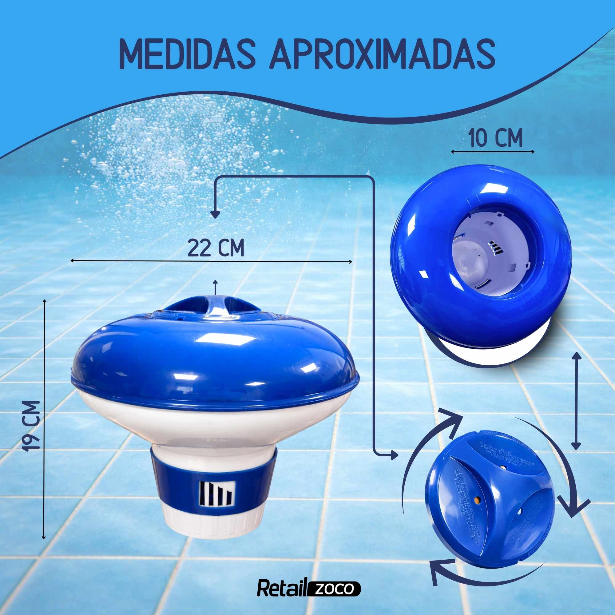 Clorador Flotante Tableta 200 g - imagen 3