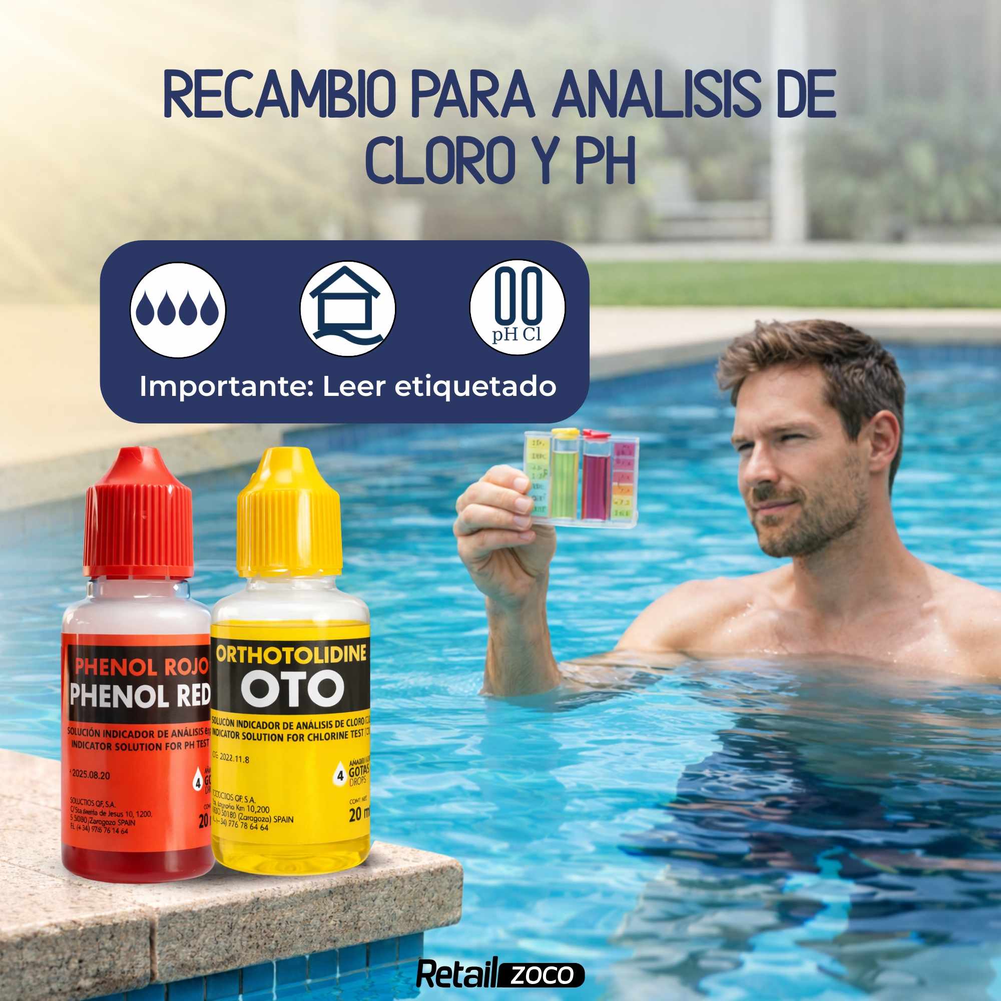 Recambio test pH kit en gotas - imagen 2