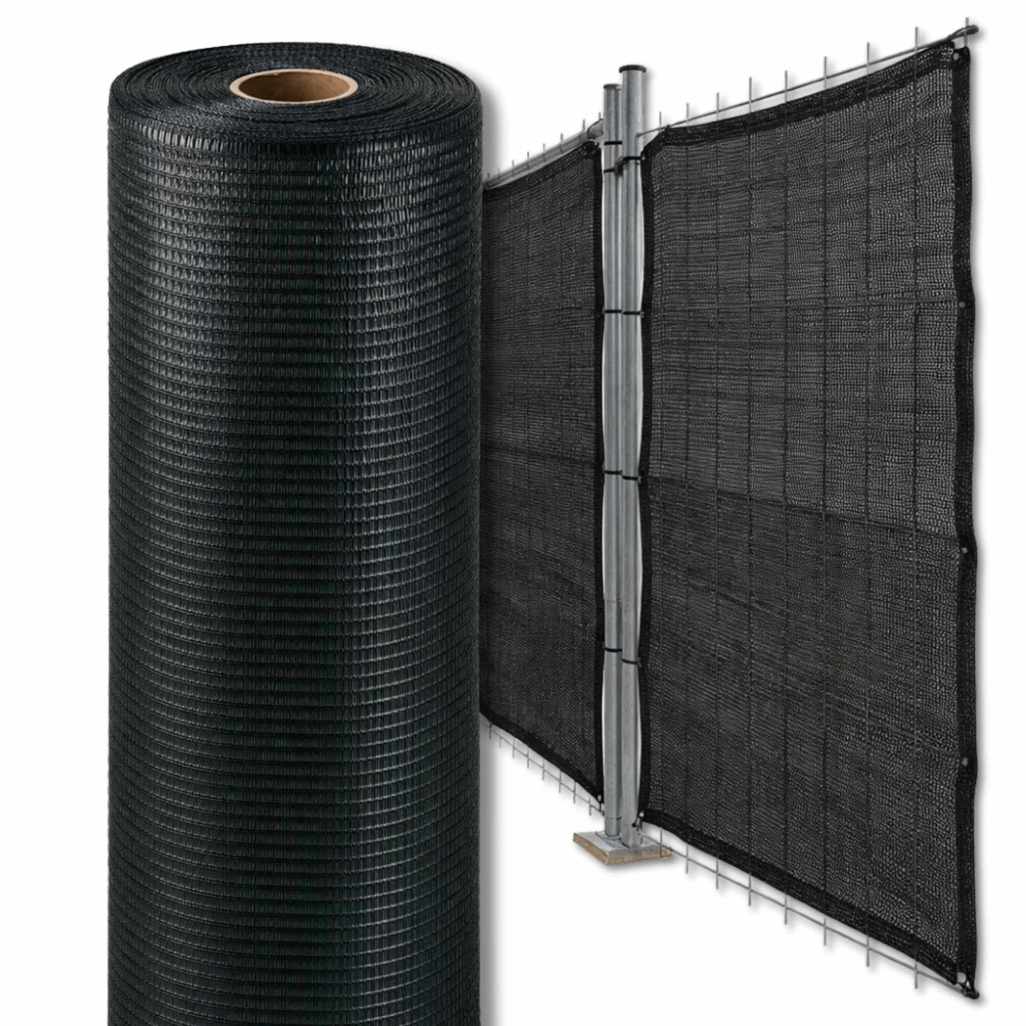 Malla de ocultación 90gr/m2 de 2 x 10 Metros Negro