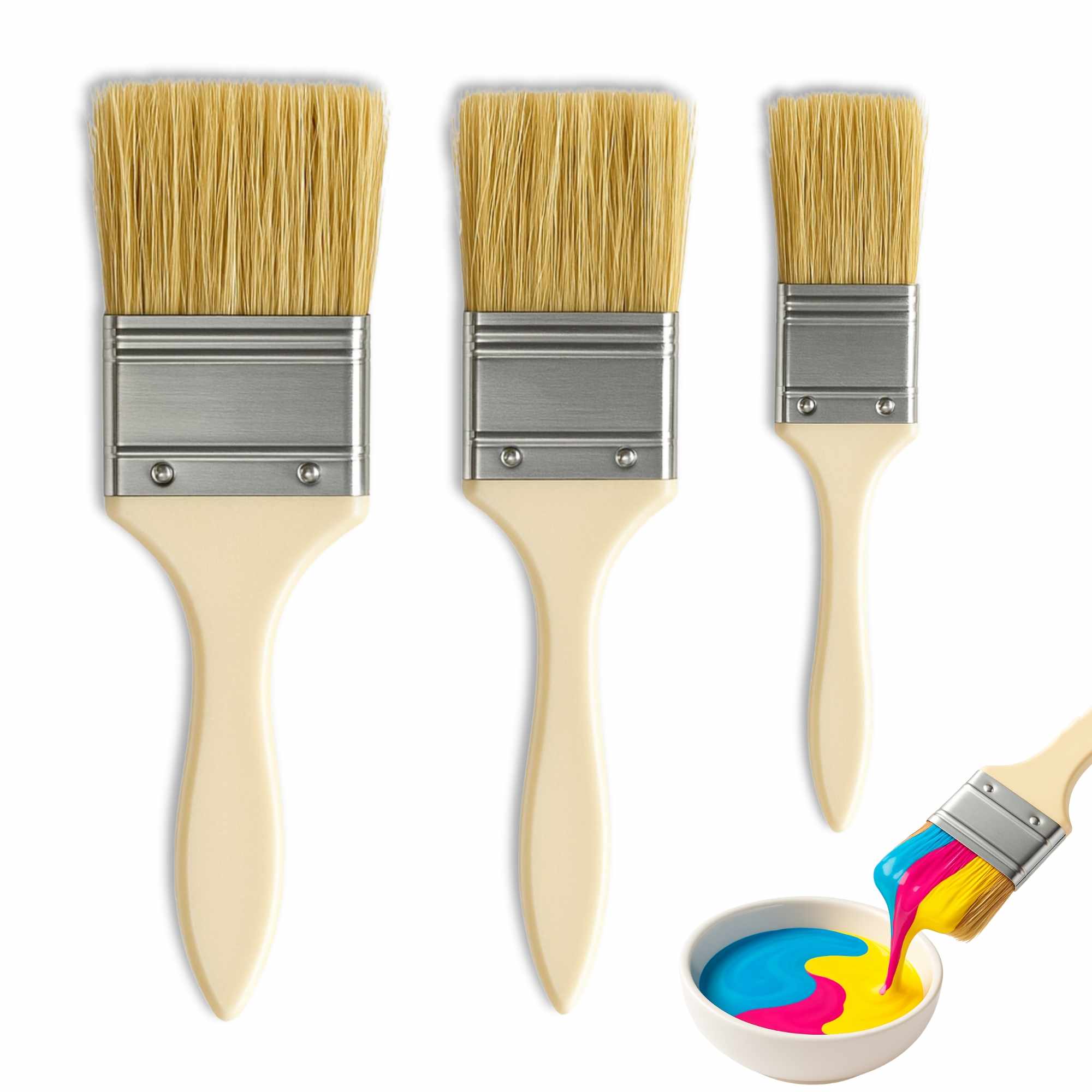 Brochas de Pintura pack 3 unidades