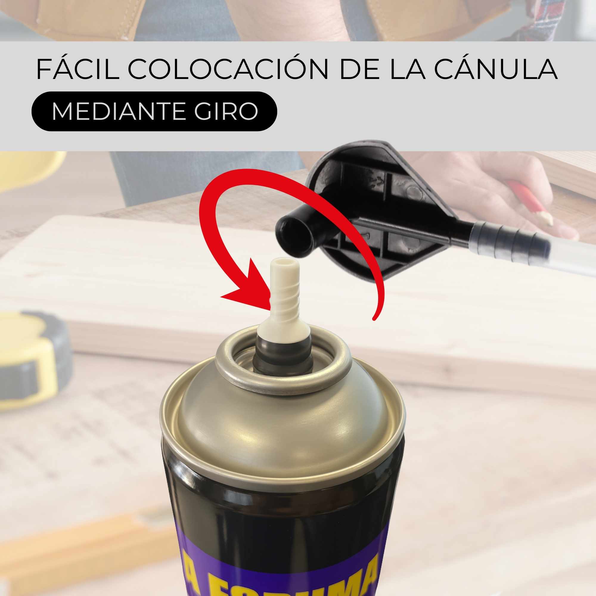 Espuma de Poliuretano Alta Expansión 750 ml con canula - imagen 6