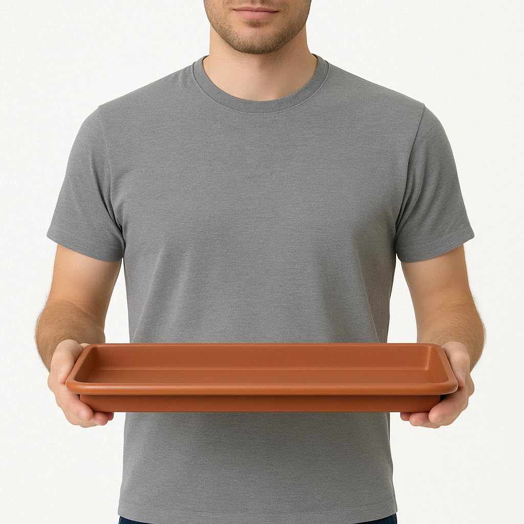Plato Jardinera de plástico 60 Cm Terracota - imagen 2