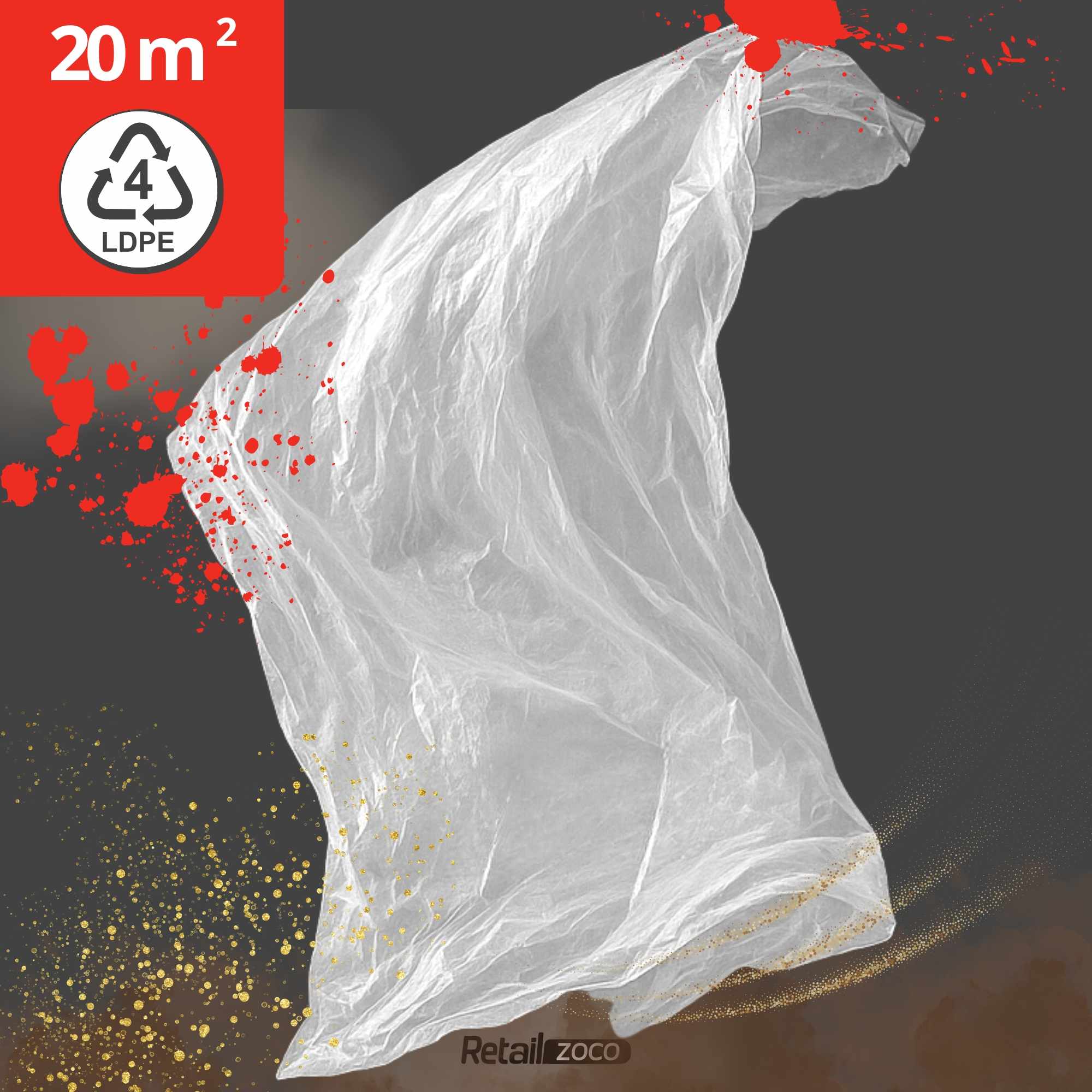 Cubiertas de plastico cubretodo 4 x 5 Metros 6 Micras - imagen 4