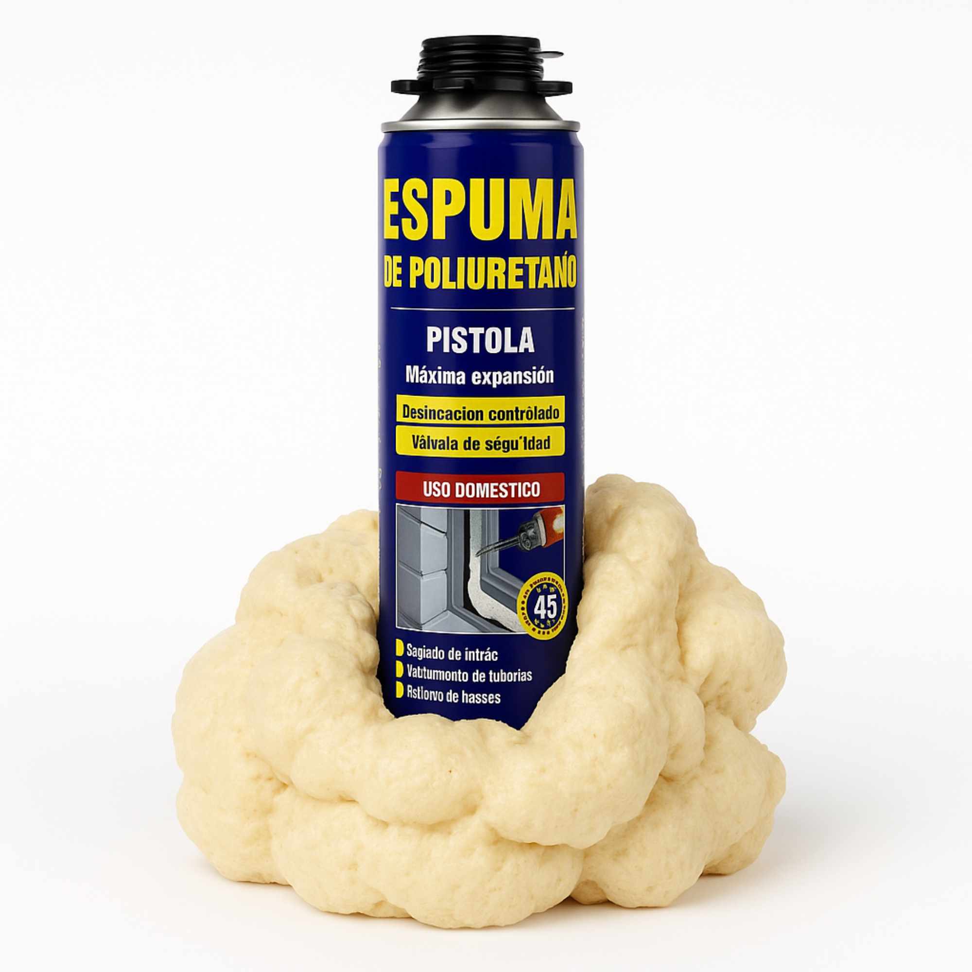 Espuma de Poliuretano Alta Expansión 750 ml para pistola