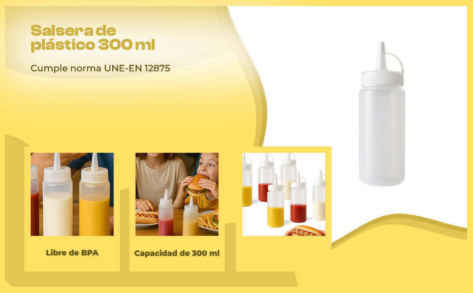 Banner - Botella para salsas plástico 300 ml