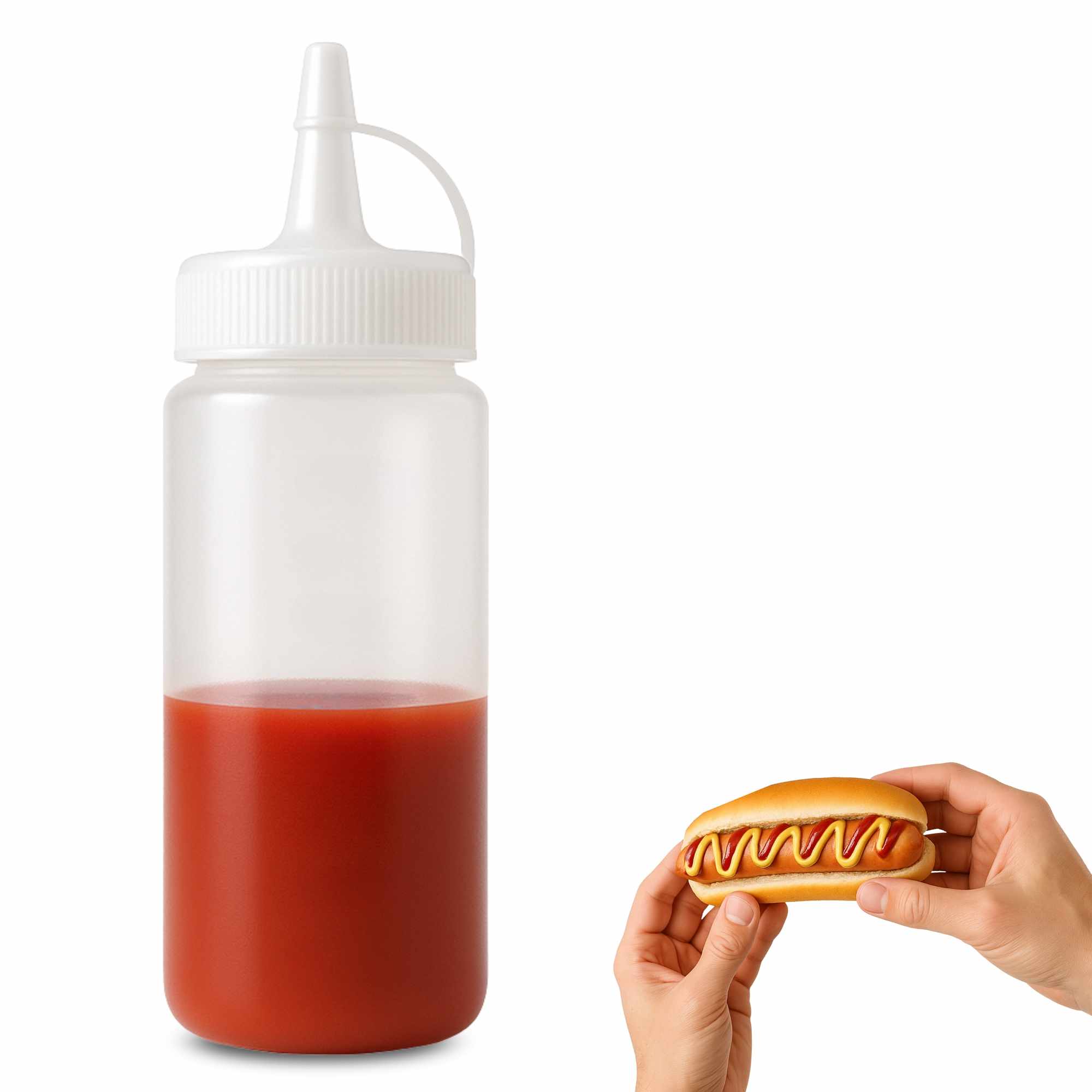Botella para salsas plástico 125 ml - imagen 1