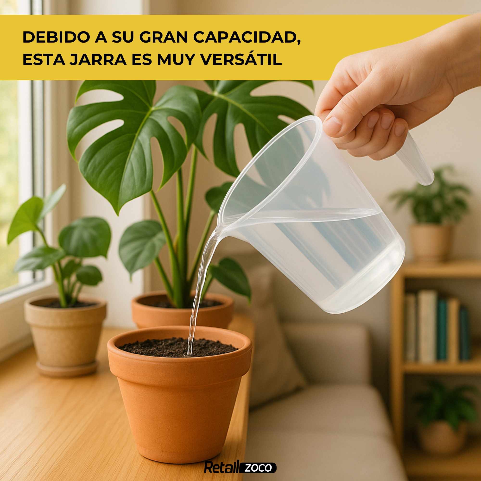 Jarra de plástico Medidora 1200 Ml para microondas - imagen 6