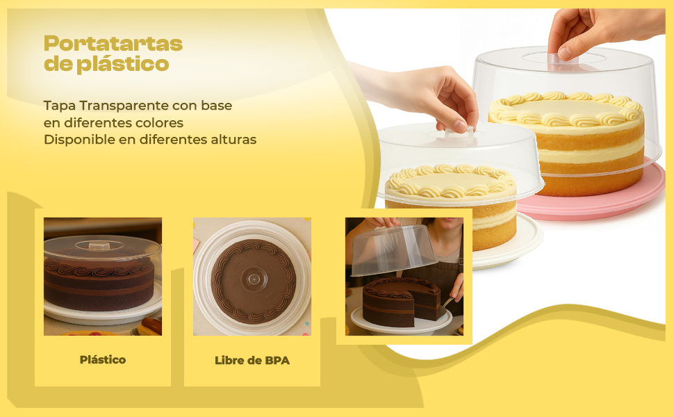 Banner - Tartera de plástico 32 cm diametro x 15 cm altura Rosa