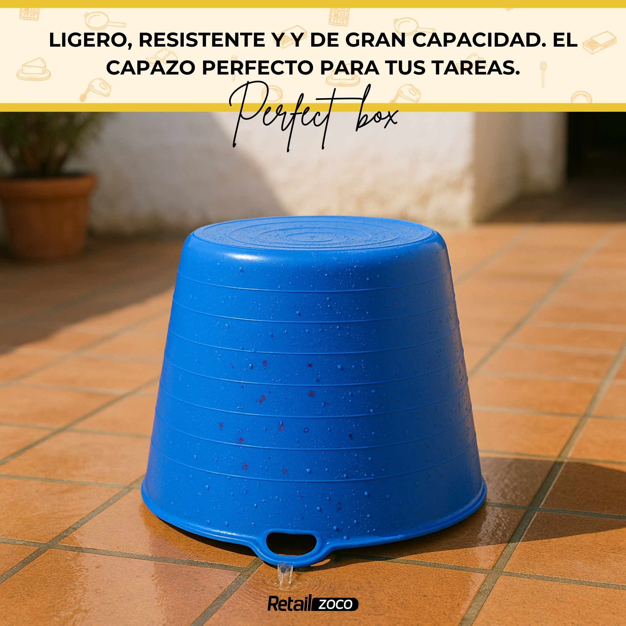 Capazo Uso Alimentario 42 Litros azul - imagen 5