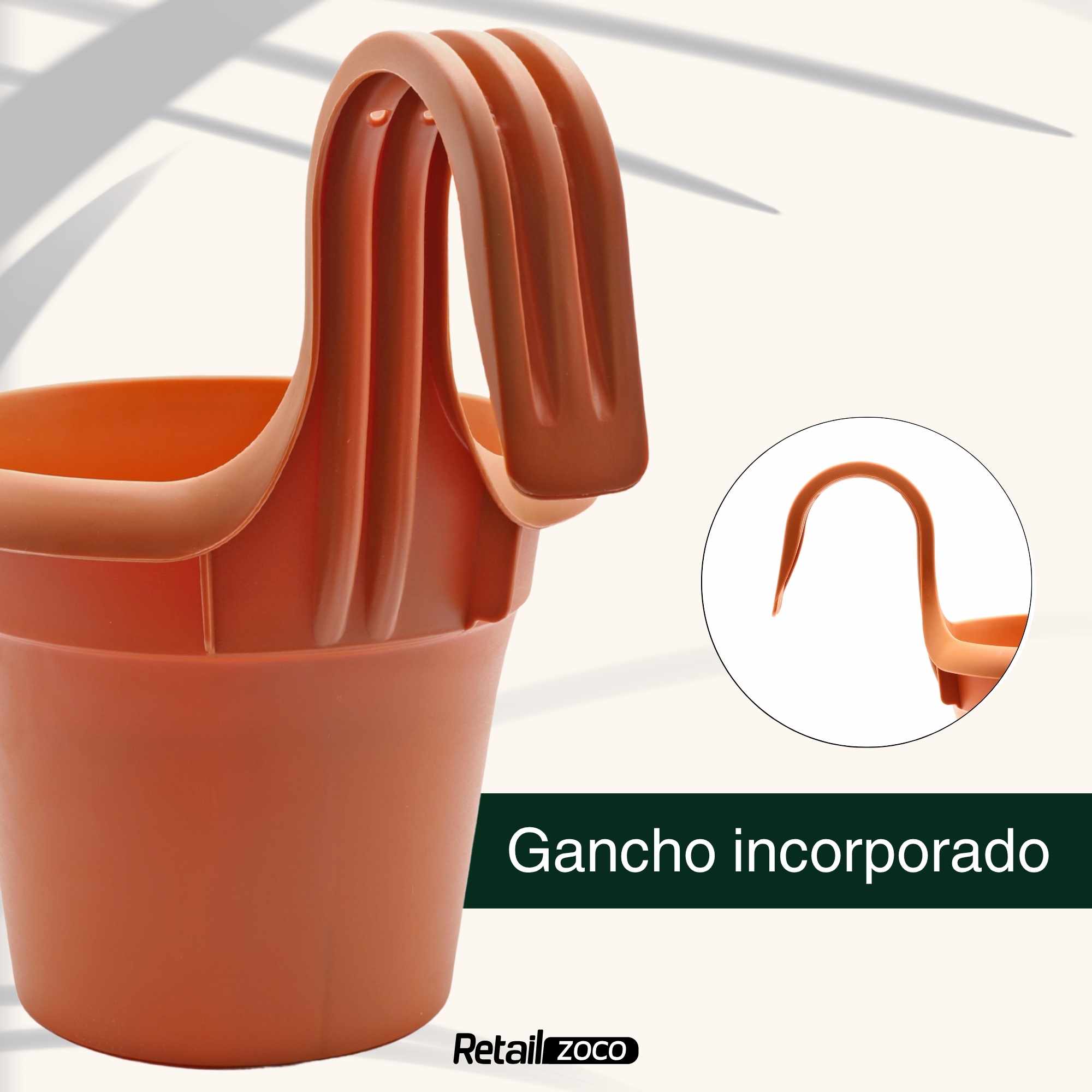 Maceta Balconera Terracota - imagen 3