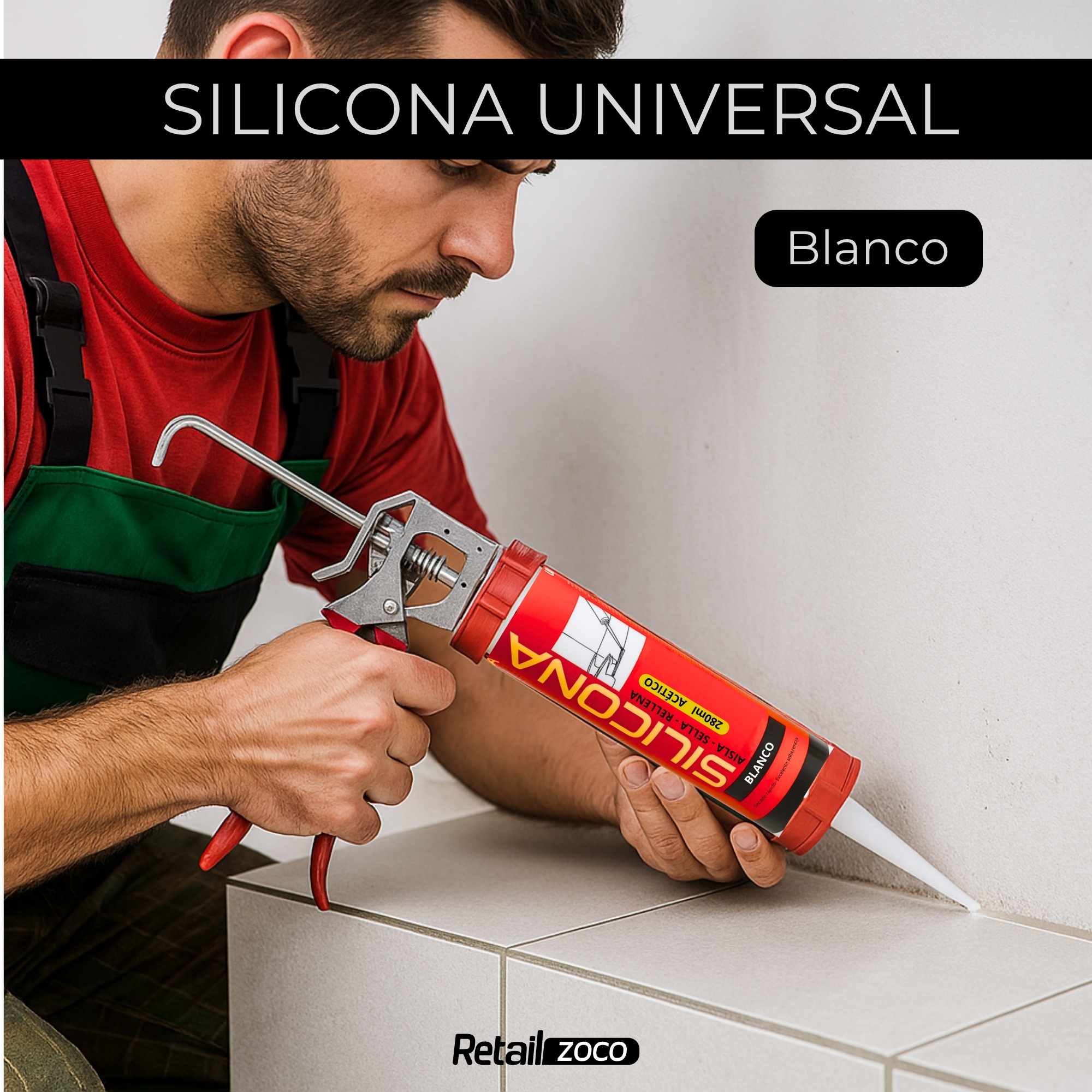 Bote silicona blanca 280 ml - imagen 2