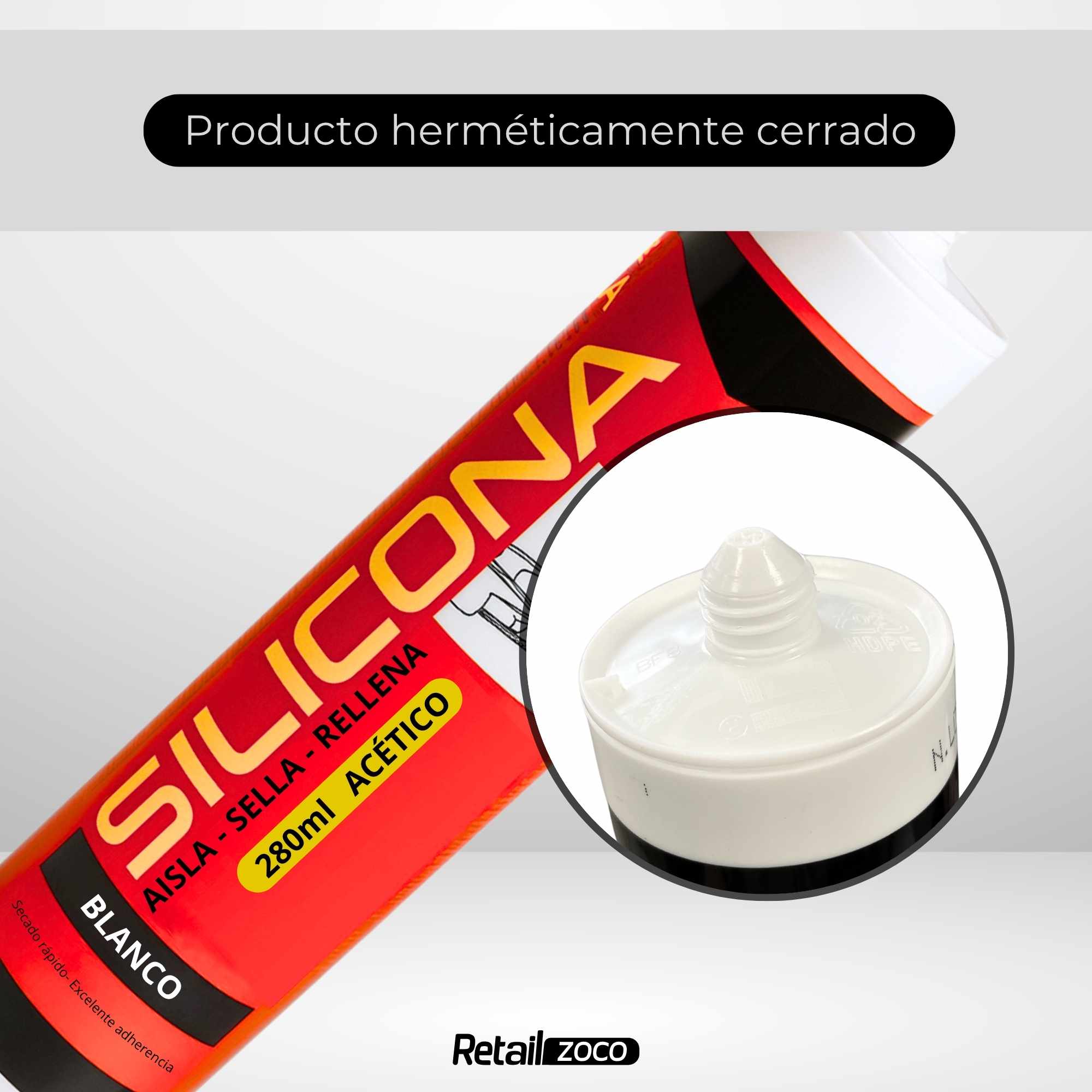 Bote silicona blanca 280 ml - imagen 6