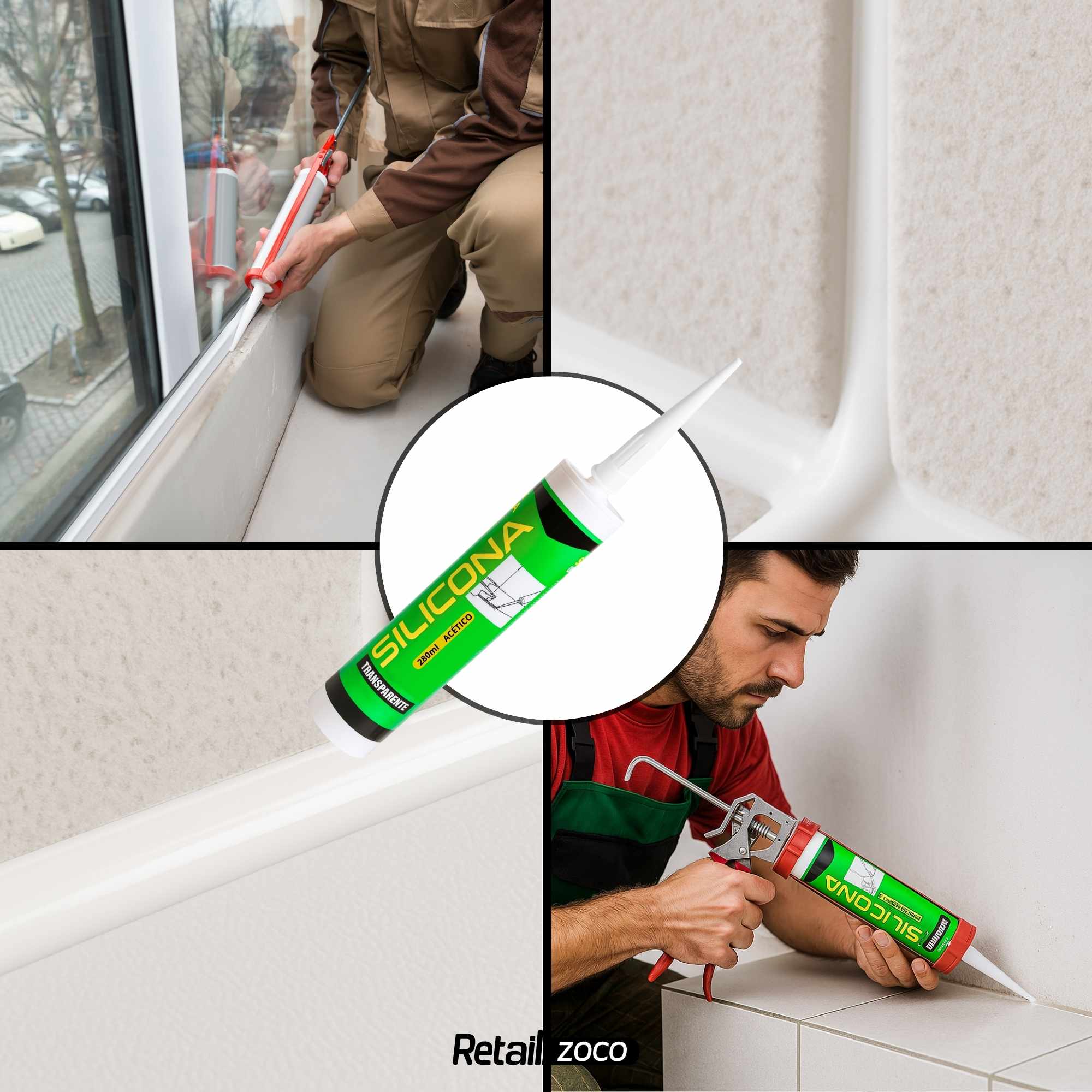 Bote silicona transparente 280 ml - imagen 5