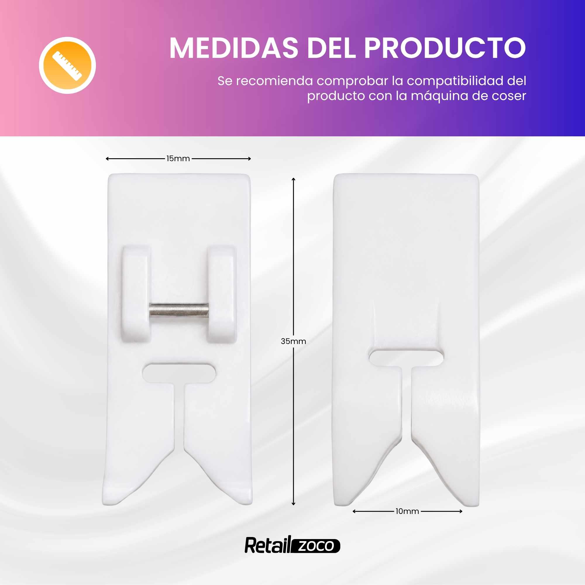 Prensatelas de Teflón para Máquinas de Coser - imagen 4