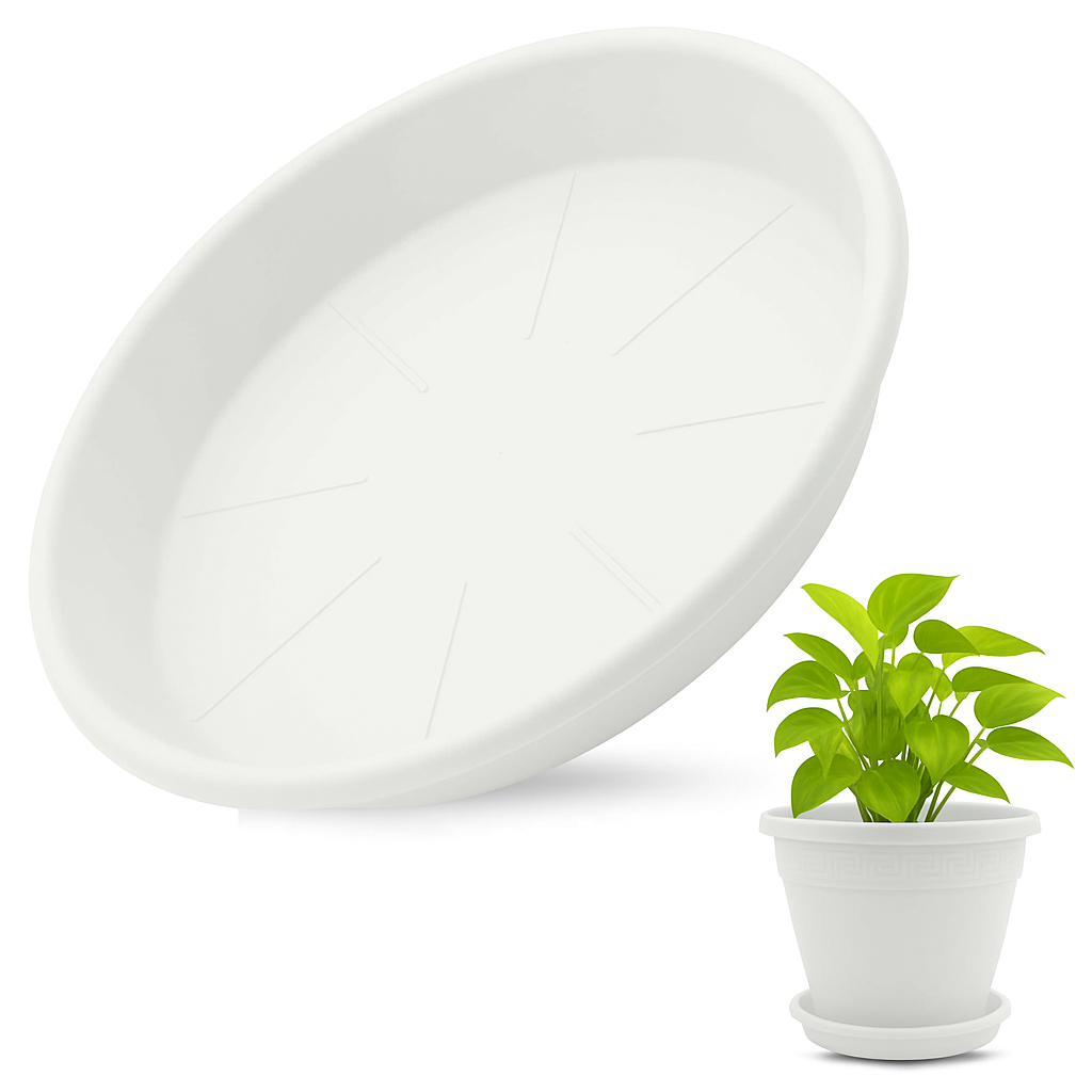 Plato de maceta Blanco apto para maceta de 22 cm - imagen 1