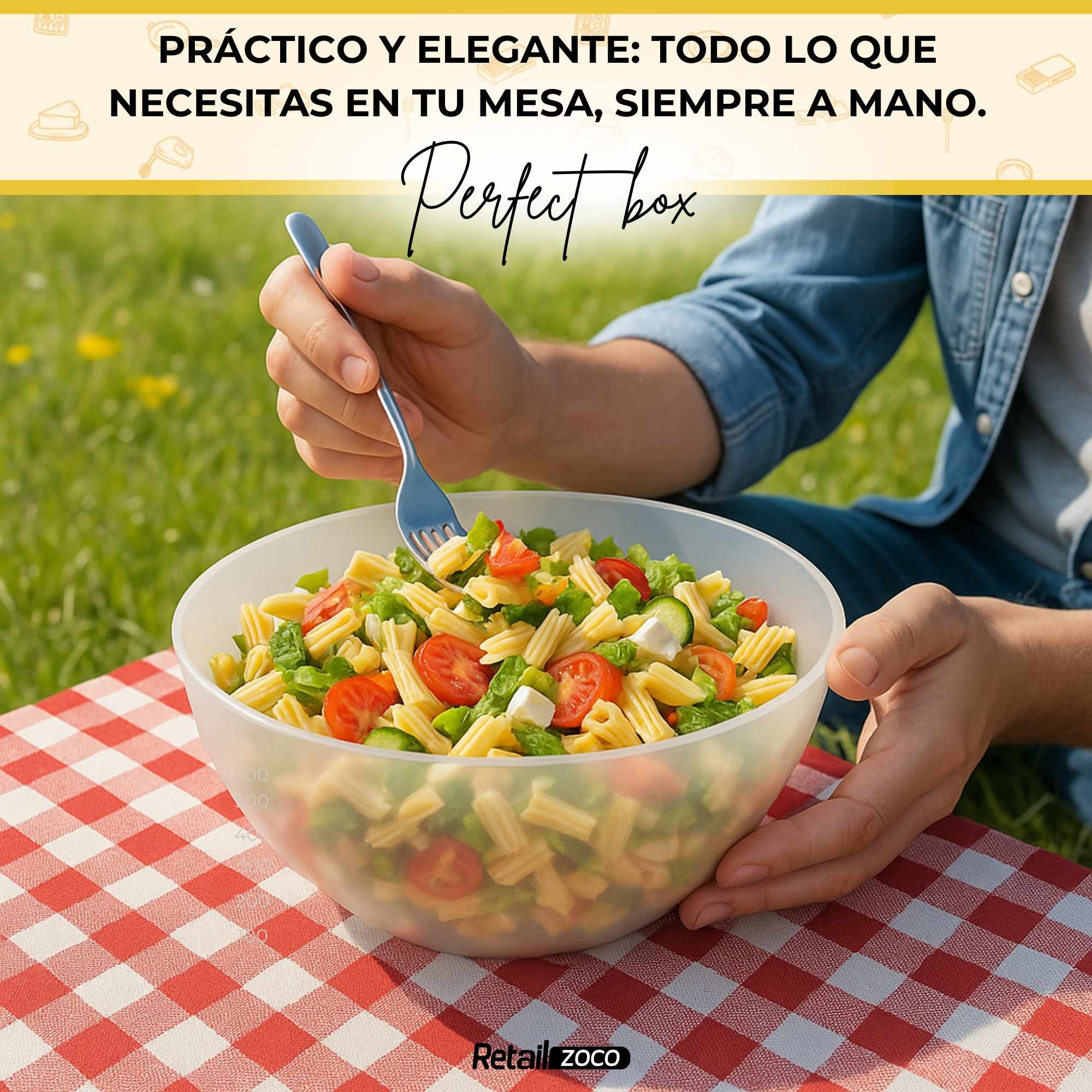 Bol de plástico para cocina 4 Litros transparente - imagen 5