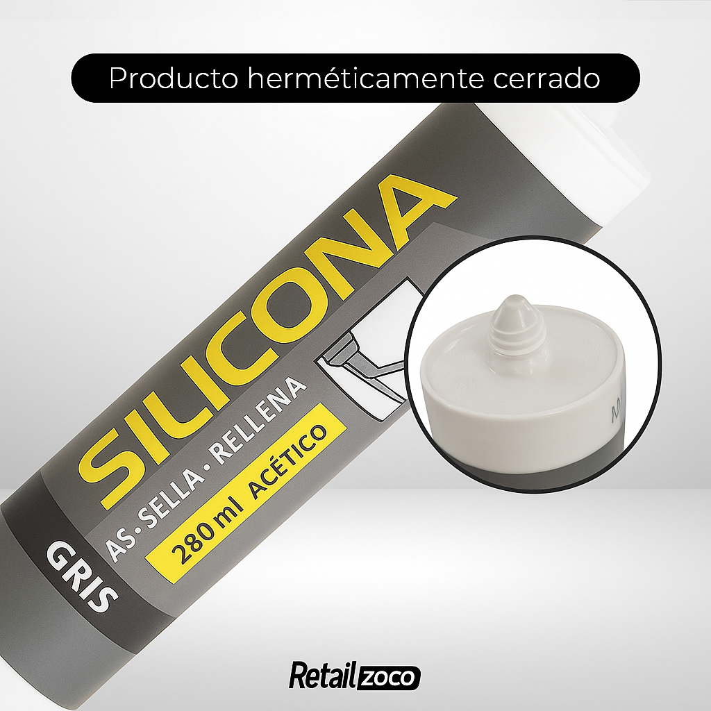 Bote silicona gris 280 ml - imagen 6
