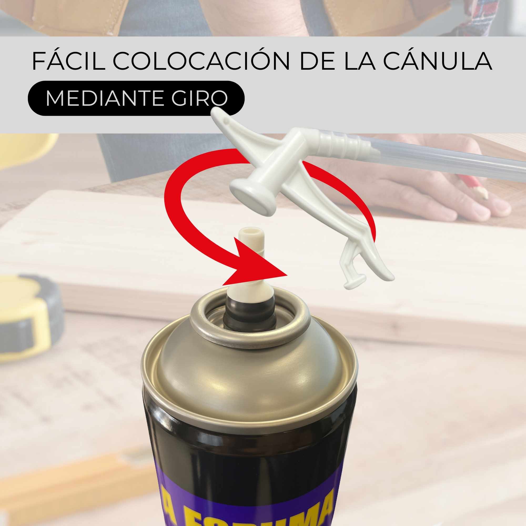 Espuma de Poliuretano Alta Expansión 300 ml con canula - imagen 6