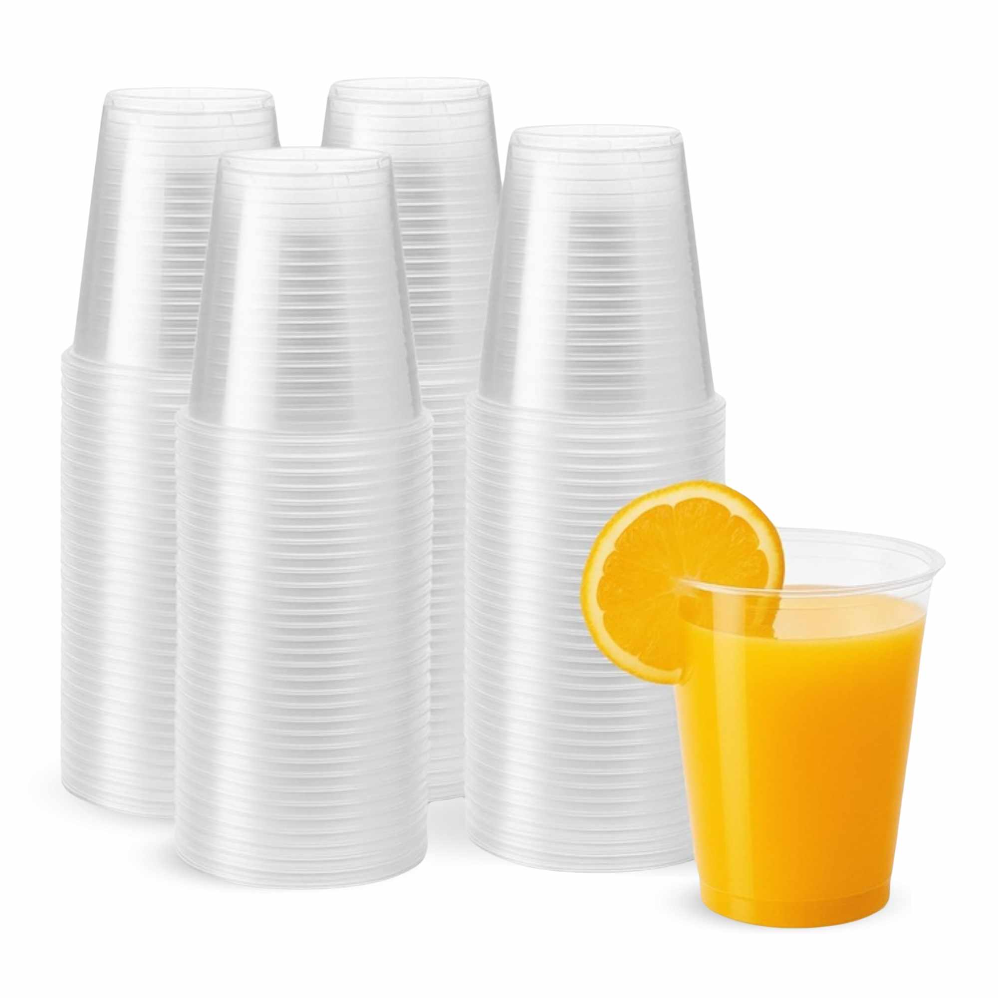 Vasos Desechables Plástico 200 cc 50 unidades transparentes
