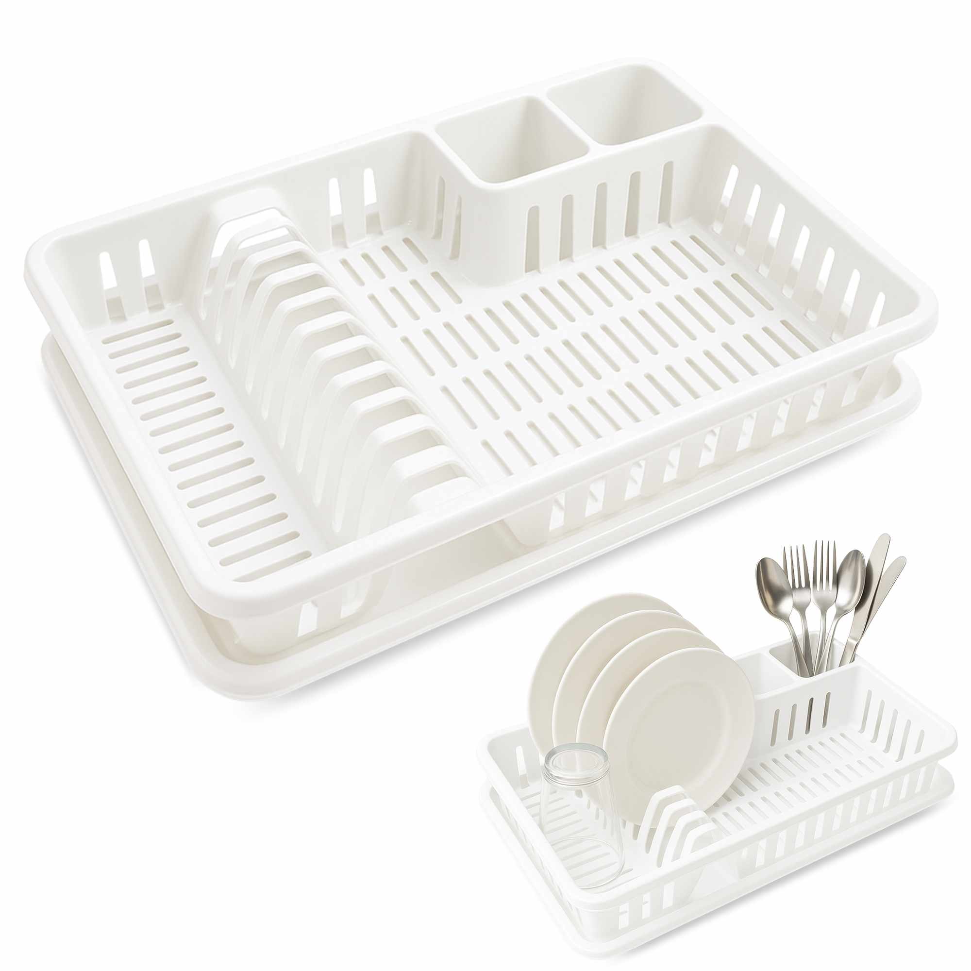 Escurreplato de plastico 45 x 29.7 cm Blanco - imagen 1