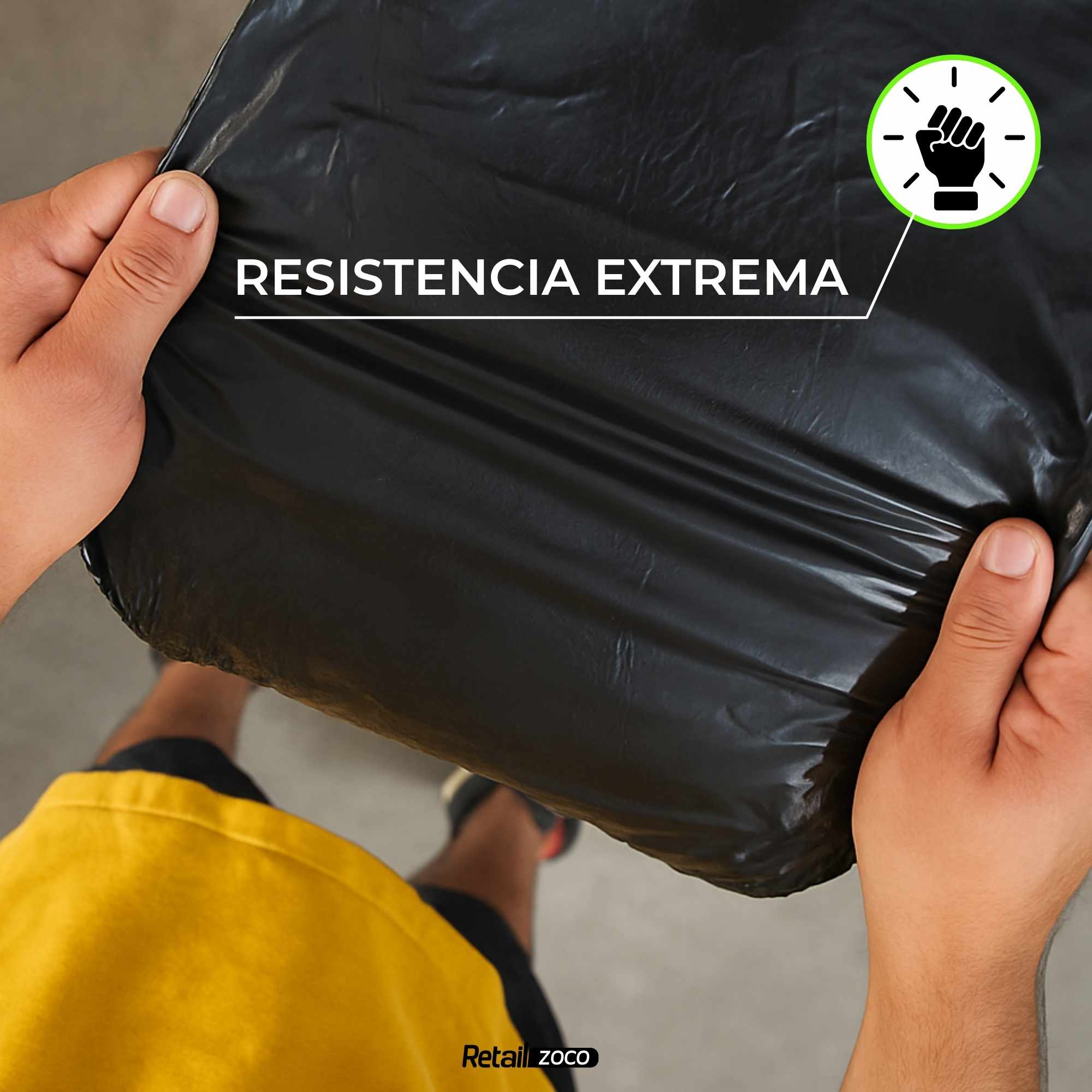 Bolsas de Basura Comunidad 85x105 cm Negro 100 Litros - imagen 3