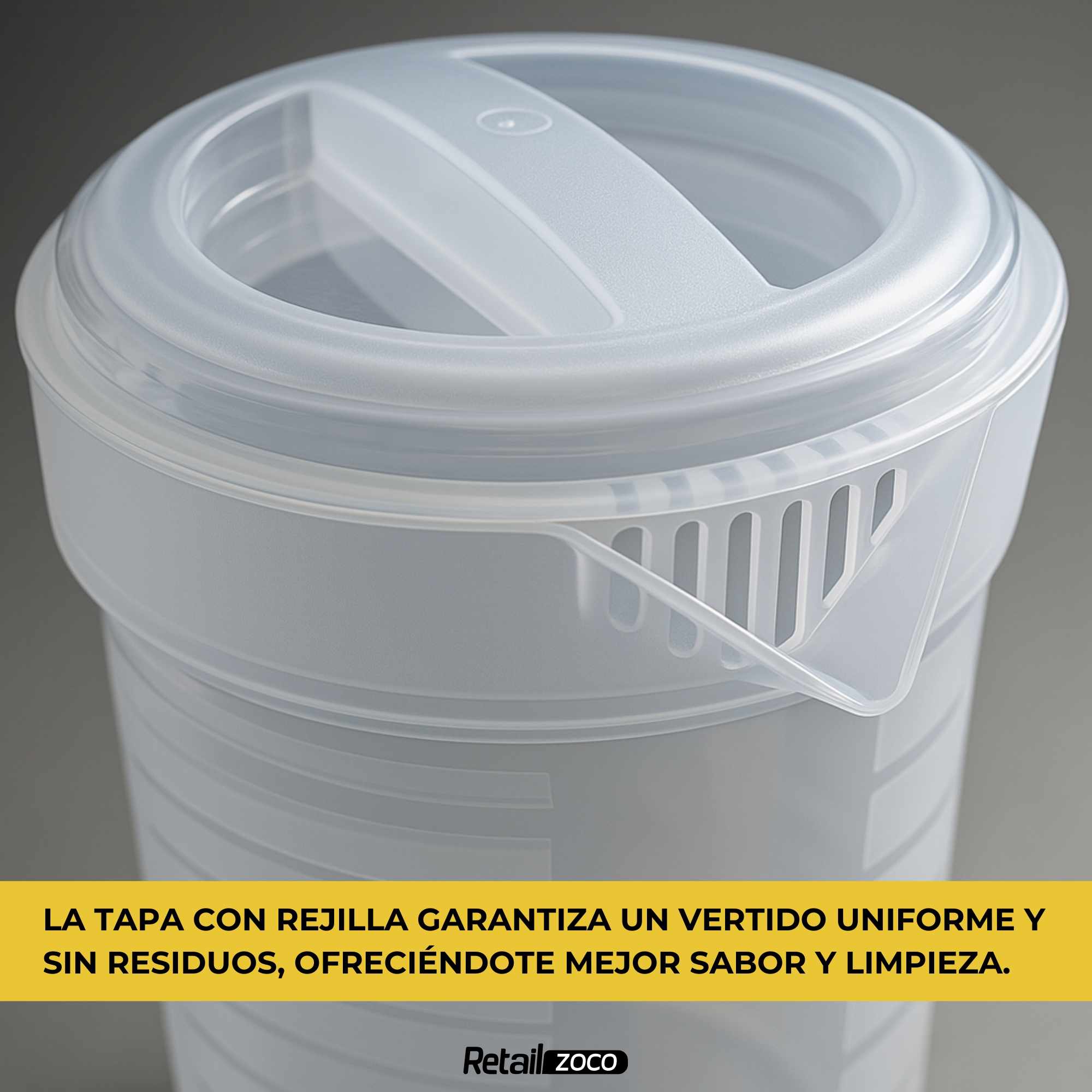 Jarra de plástico para agua 2 Litros Transparente - imagen 5