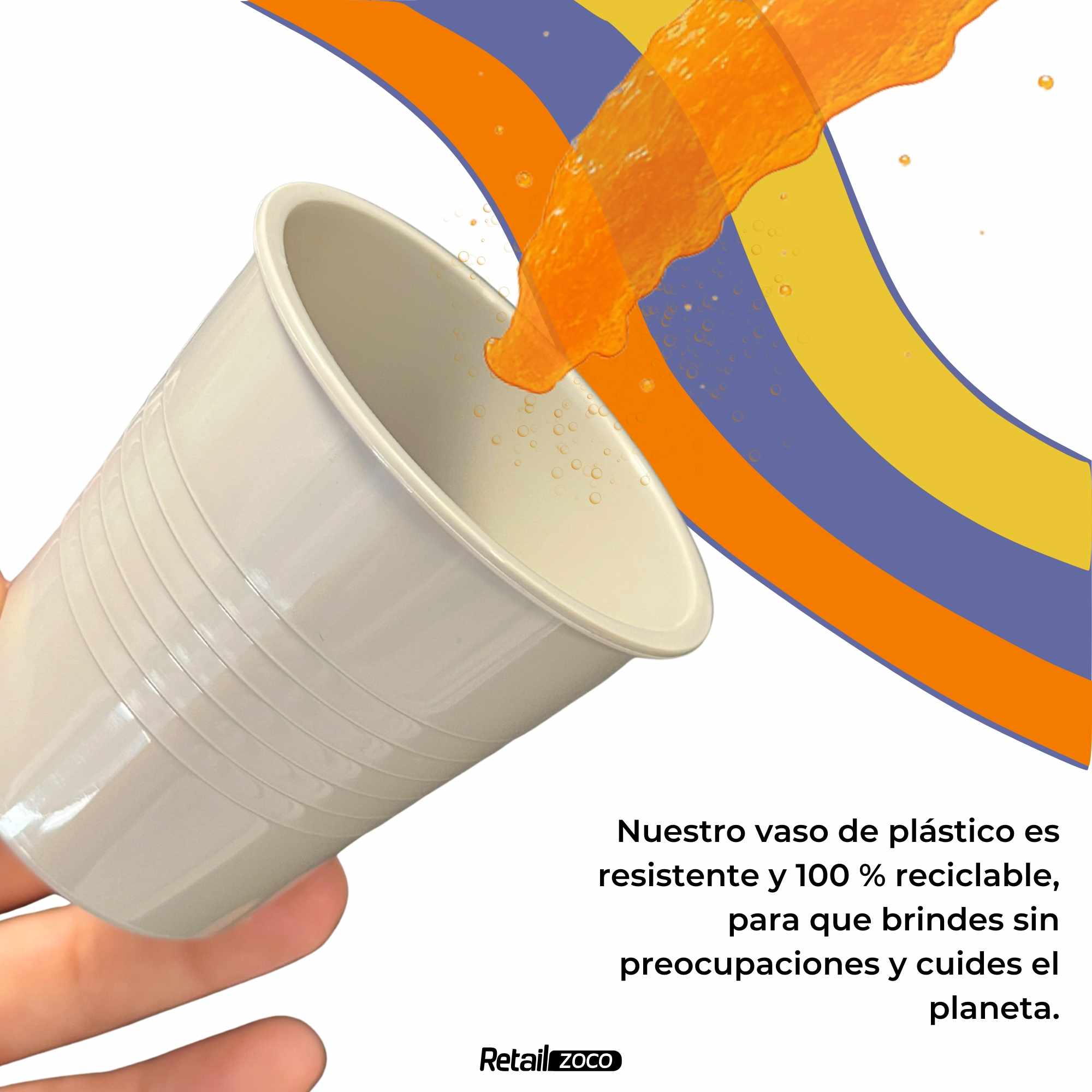 Vaso Reutilizables Plástico 120 cc unidades Color pastel - imagen 6