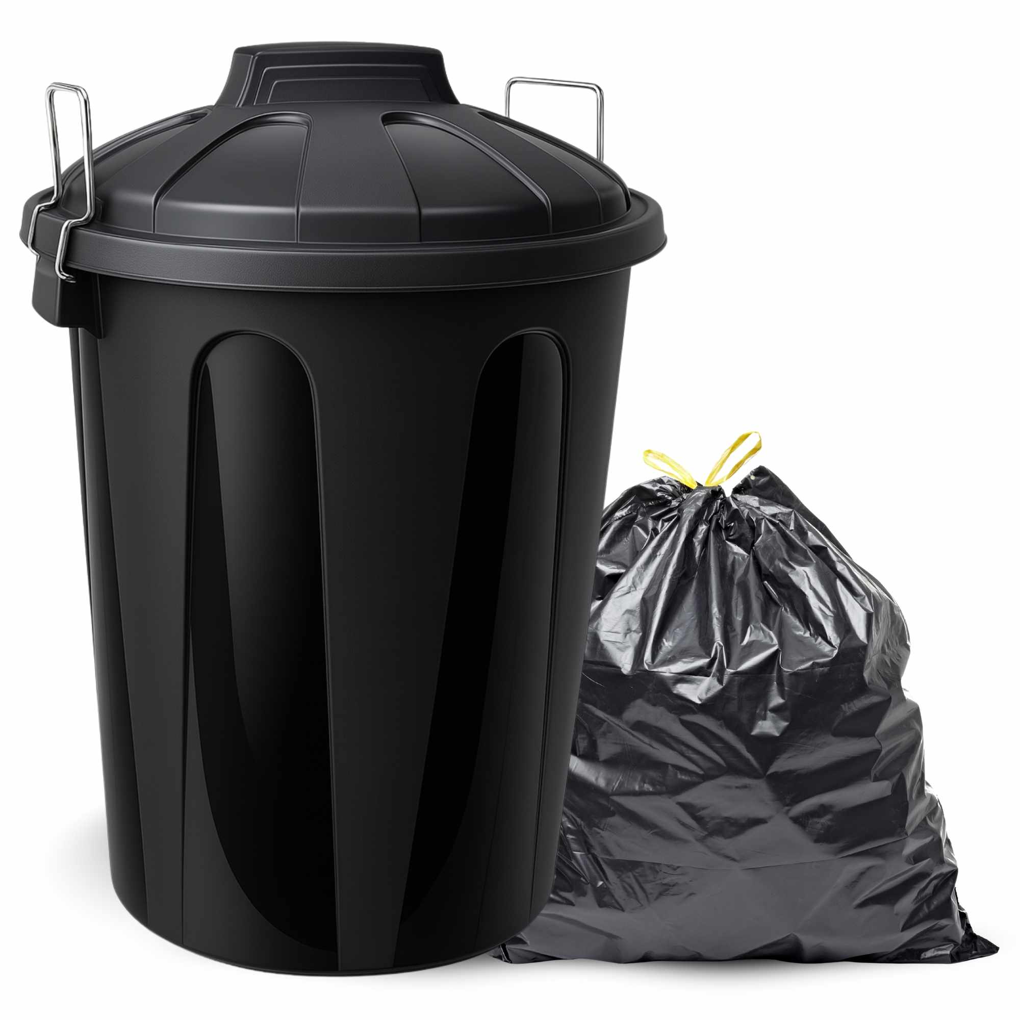 Cubo de basura comunidad 21 Litros Negro