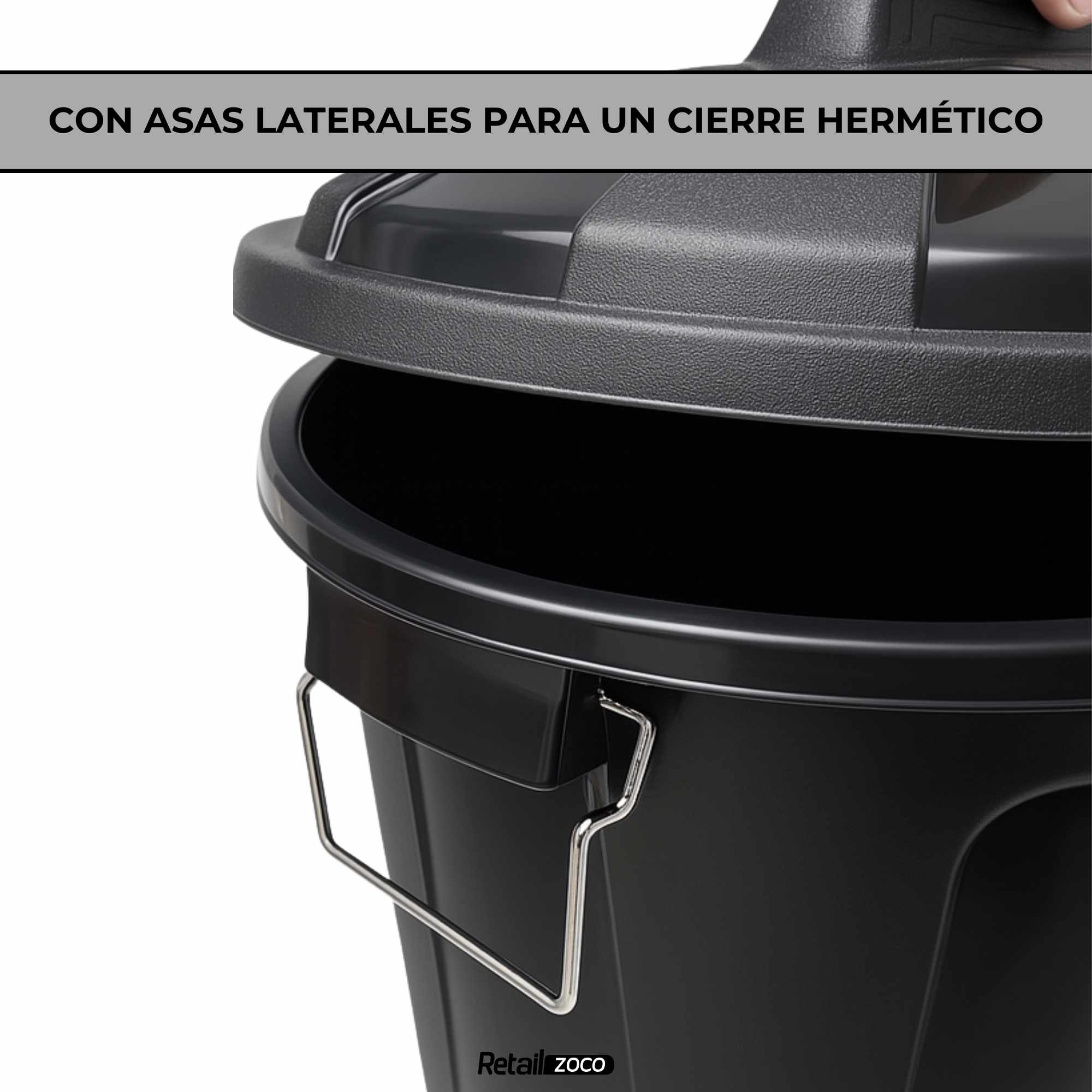 Cubo de basura comunidad 21 Litros Negro - imagen 6
