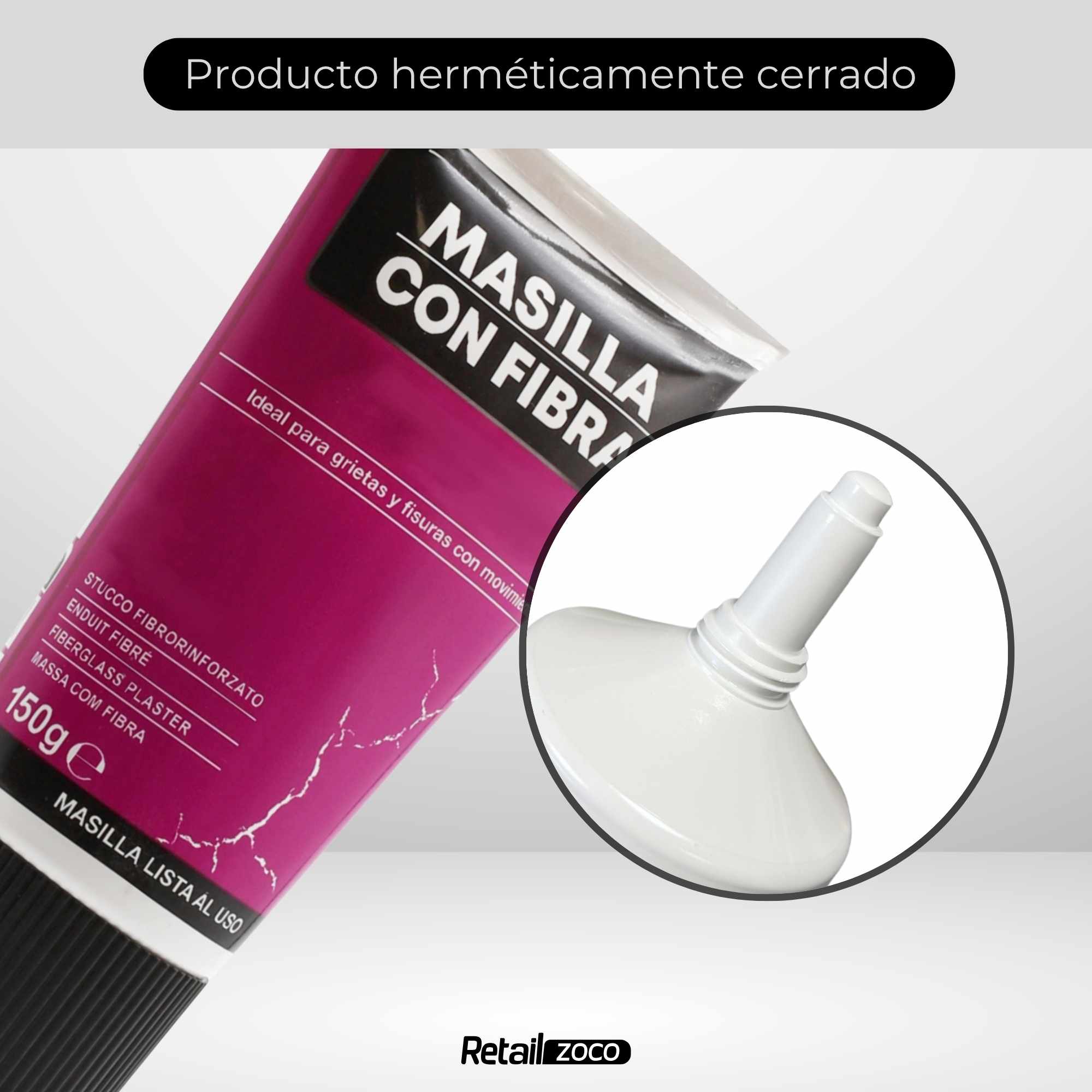 Masilla con fibra en tubo 150 gramos - imagen 6