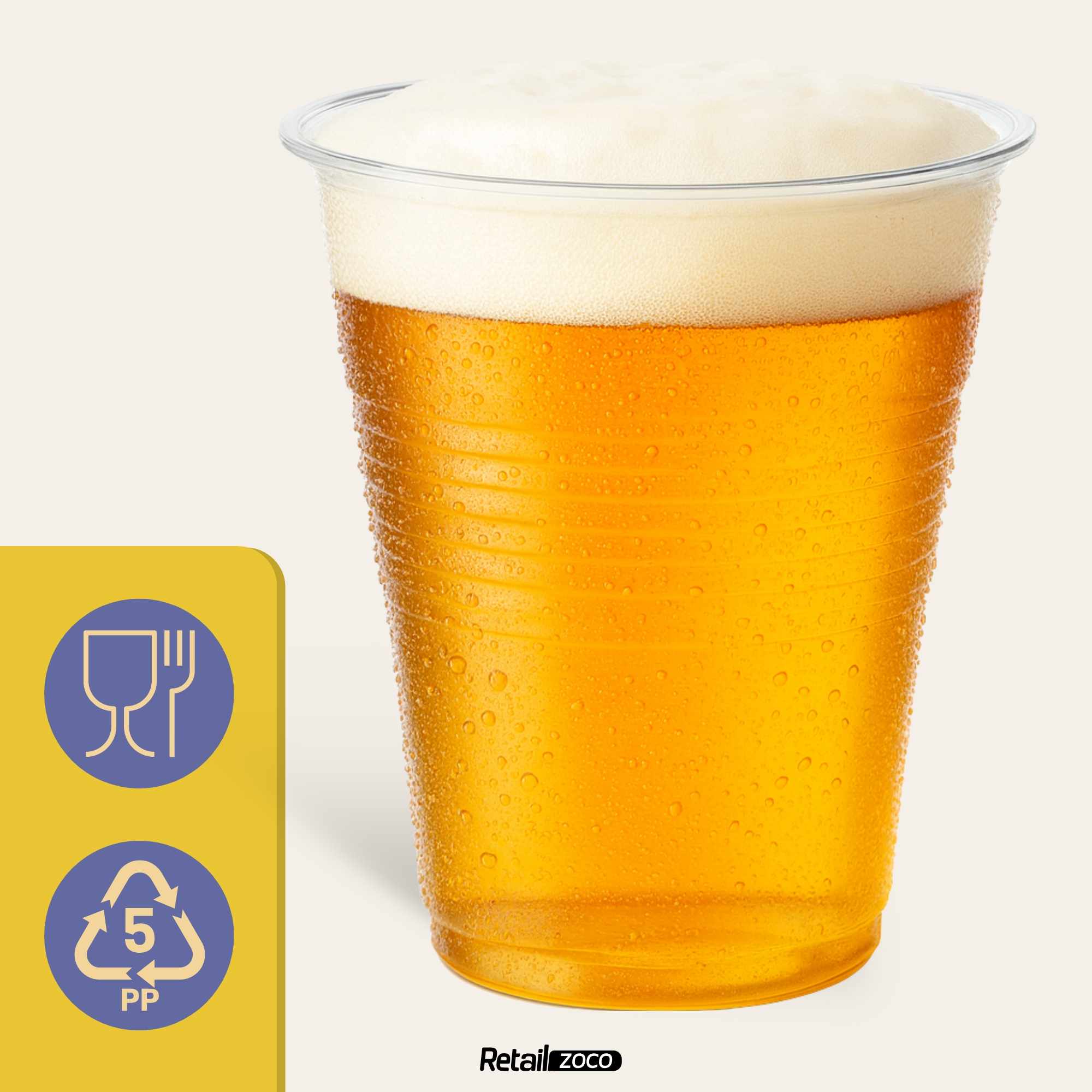 Vasos Desechables Plástico 1000 Cc 50 Unidades Transparentes - imagen 4