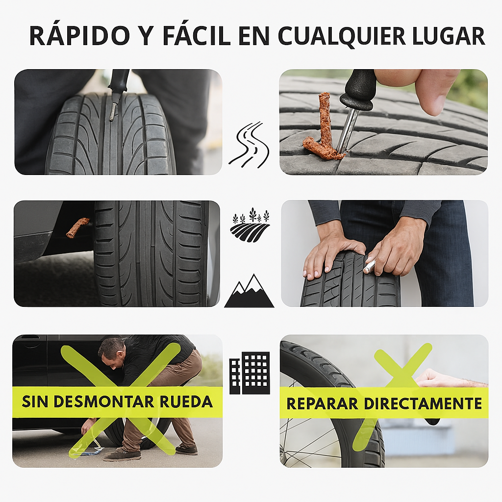 Kit Repara pinchazo 6 piezas - imagen 3