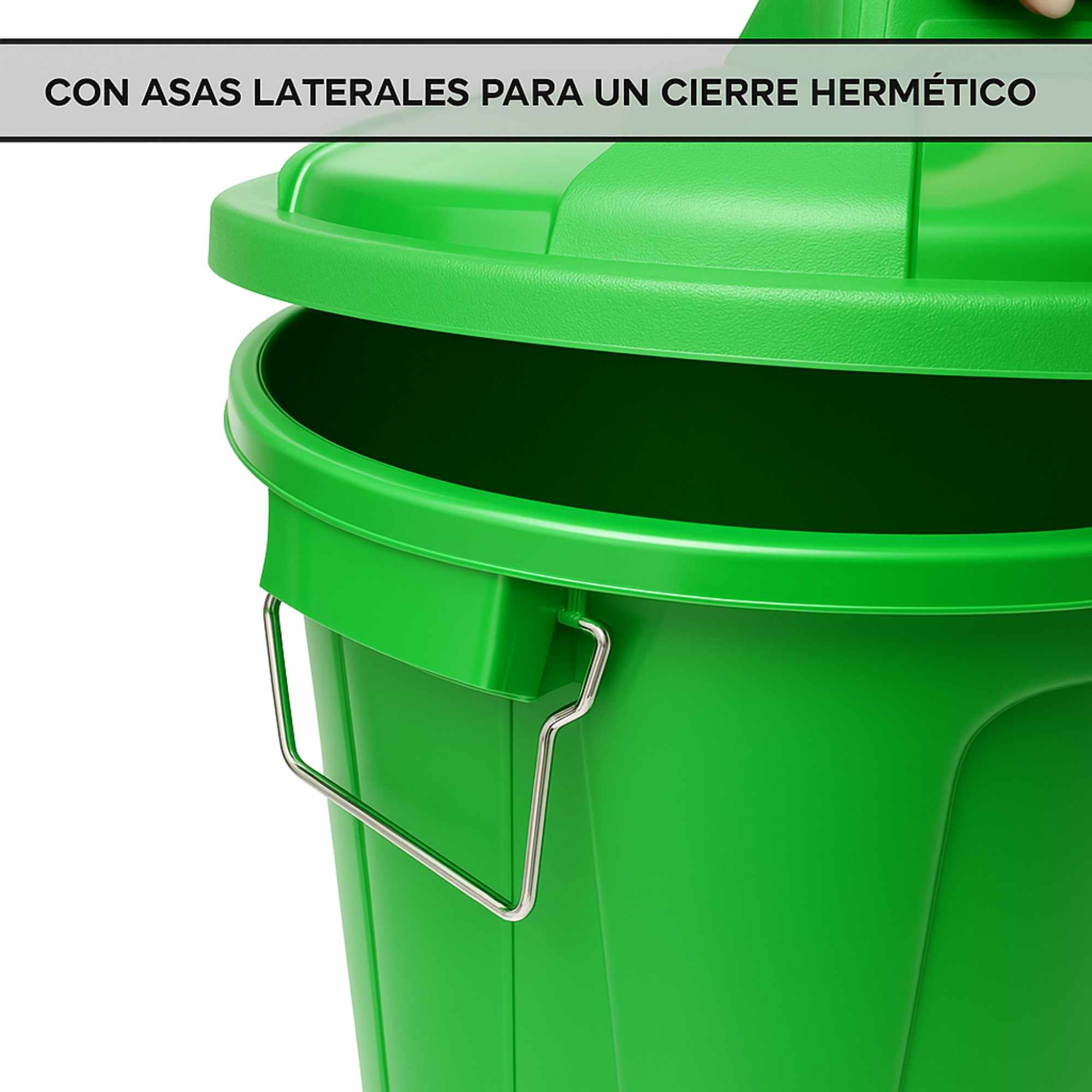 Cubo de basura comunidad 51 Litros Verde - imagen 5