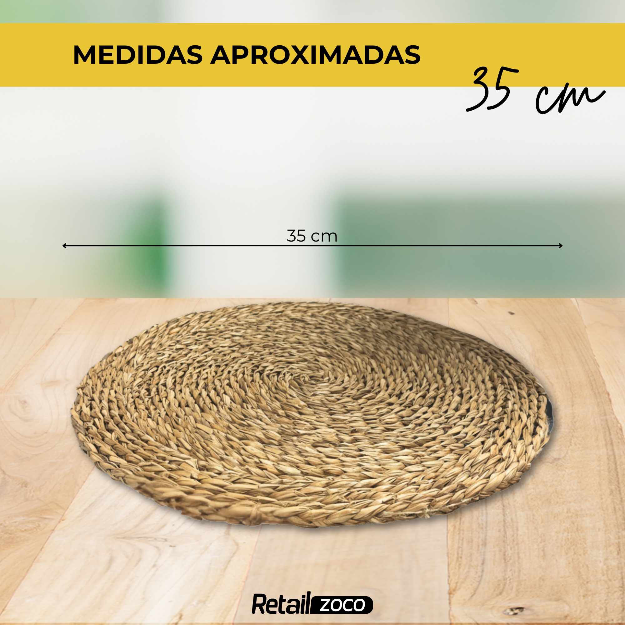 Salvamantel Individuales de Mimbre 35 cm - imagen 6
