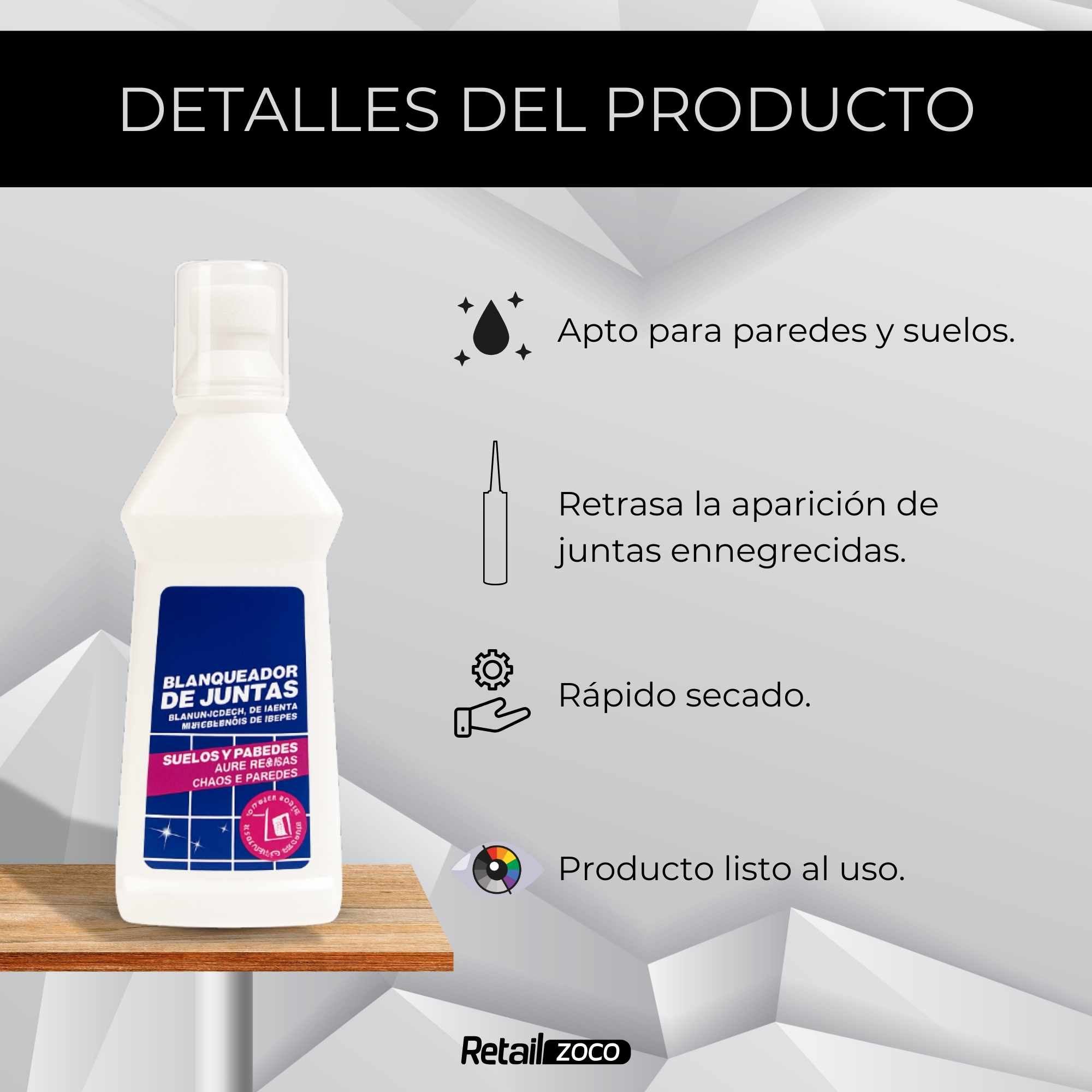 Blanqueador de juntas 250 ml - imagen 3