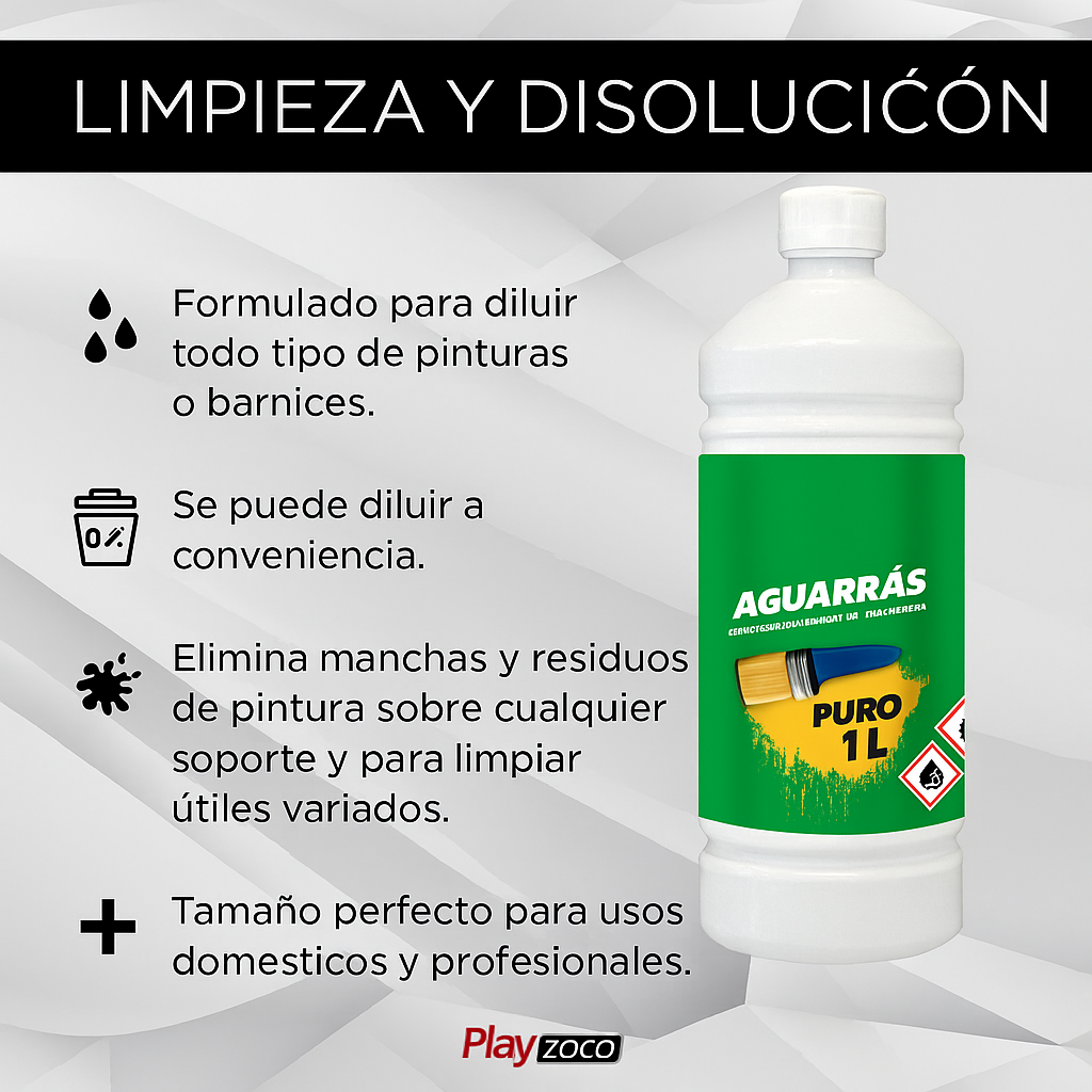 Aguarras Puro 1000 ml - imagen 3