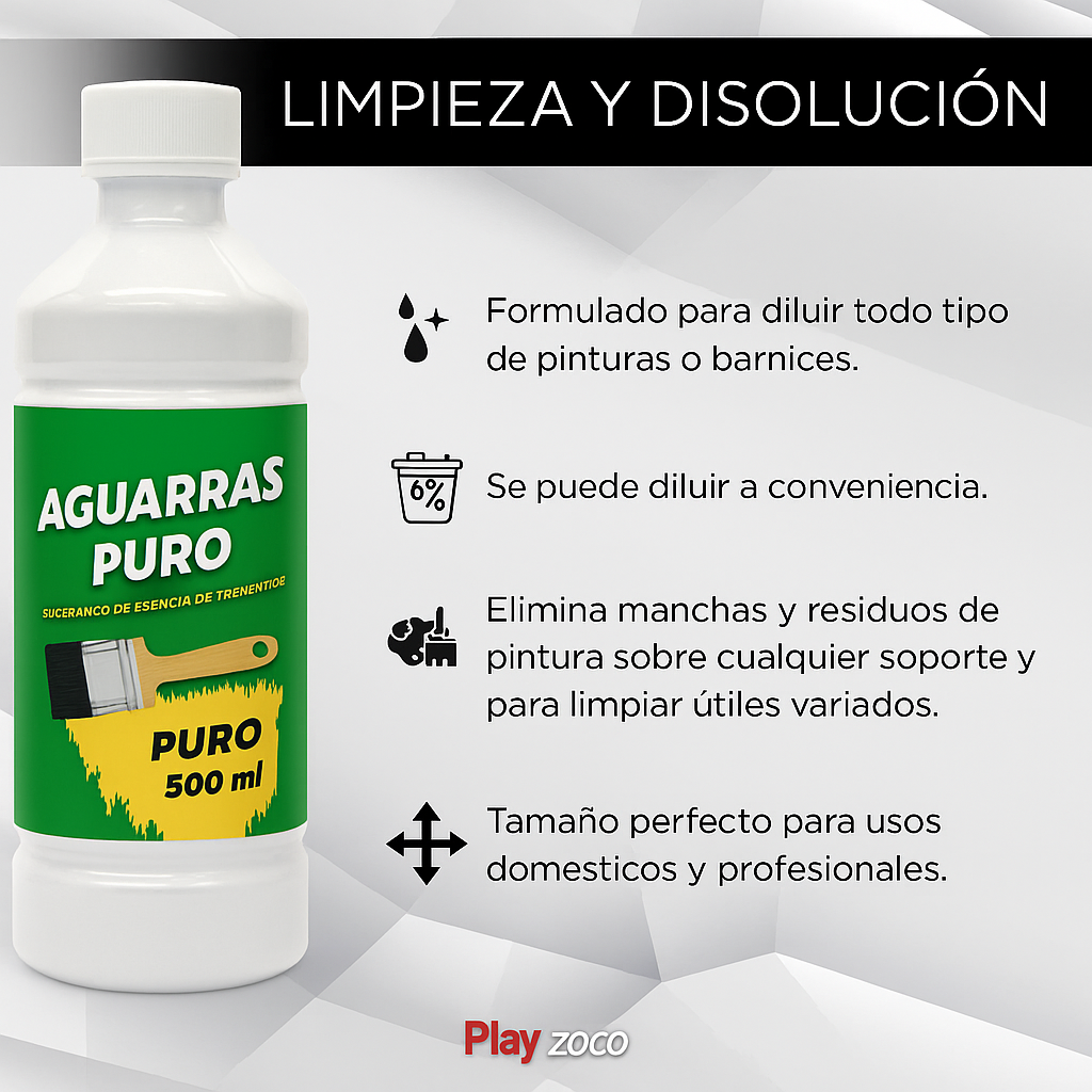 Aguarras Puro 500 ml - imagen 3