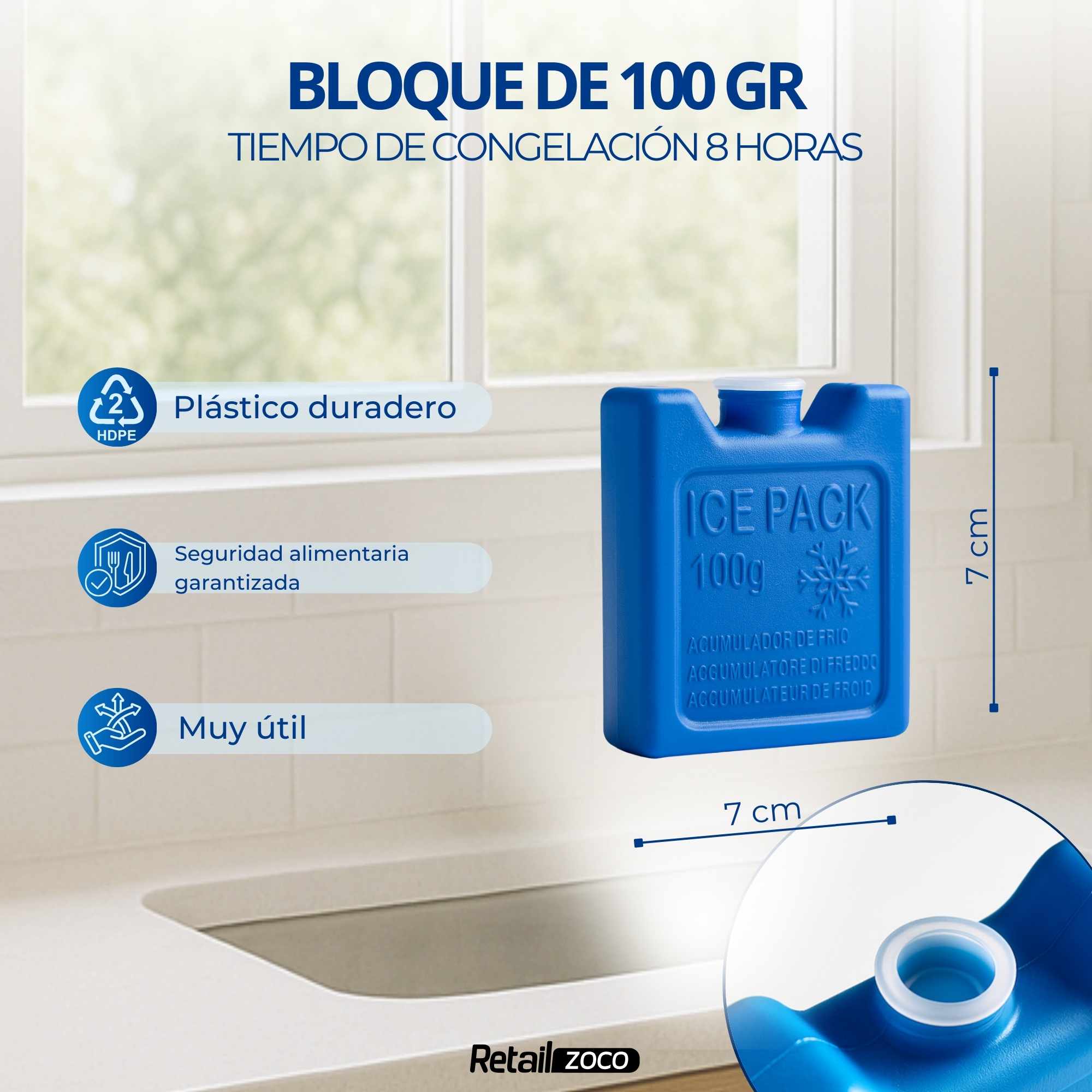 Acumulador de frio 100 gramos pack 2 unidades - imagen 4
