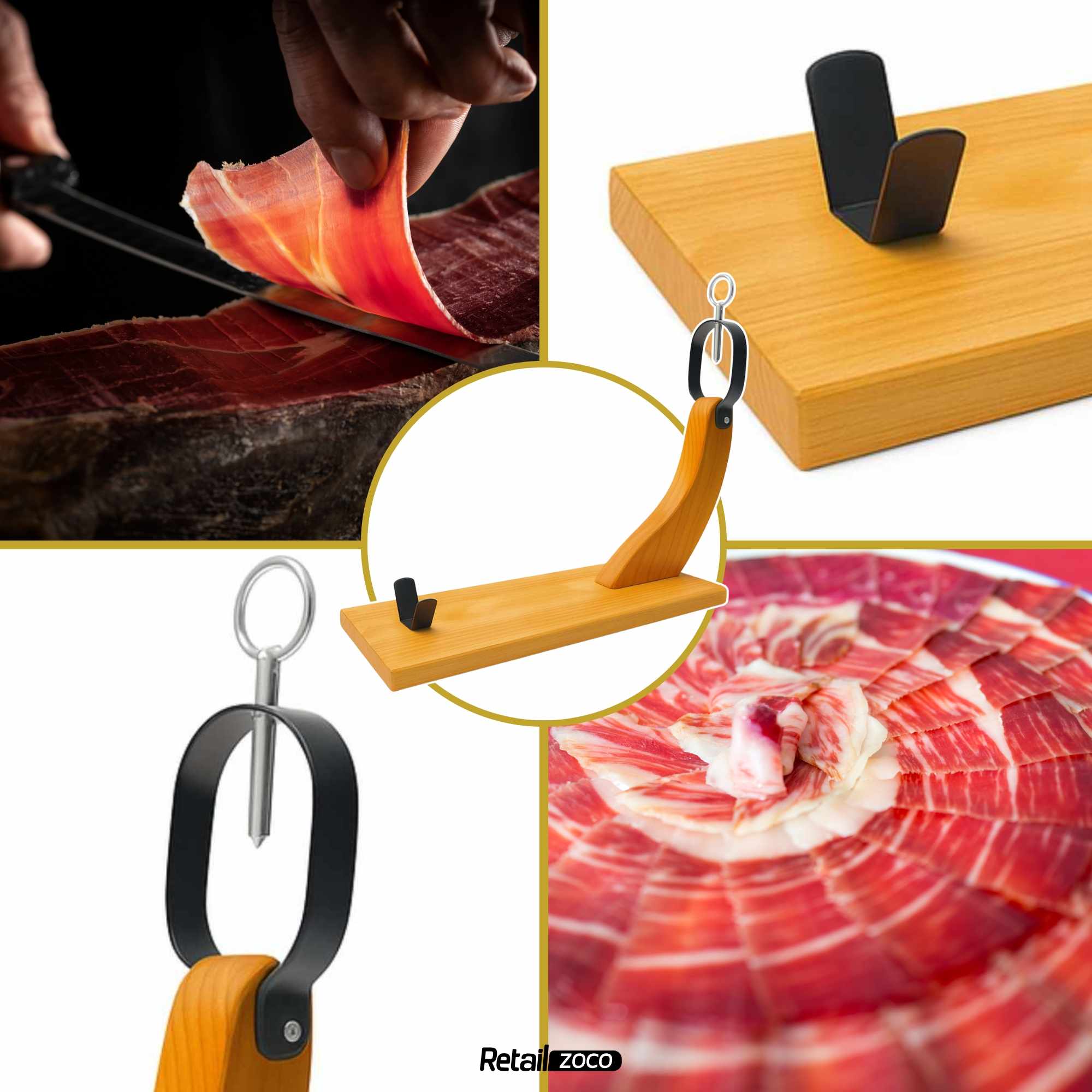 Jamonero de madera modelo Venecia - imagen 5